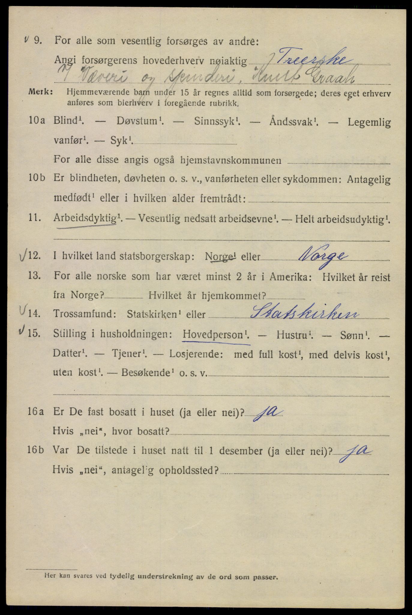 SAO, Folketelling 1920 for 0301 Kristiania kjøpstad, 1920, s. 393576