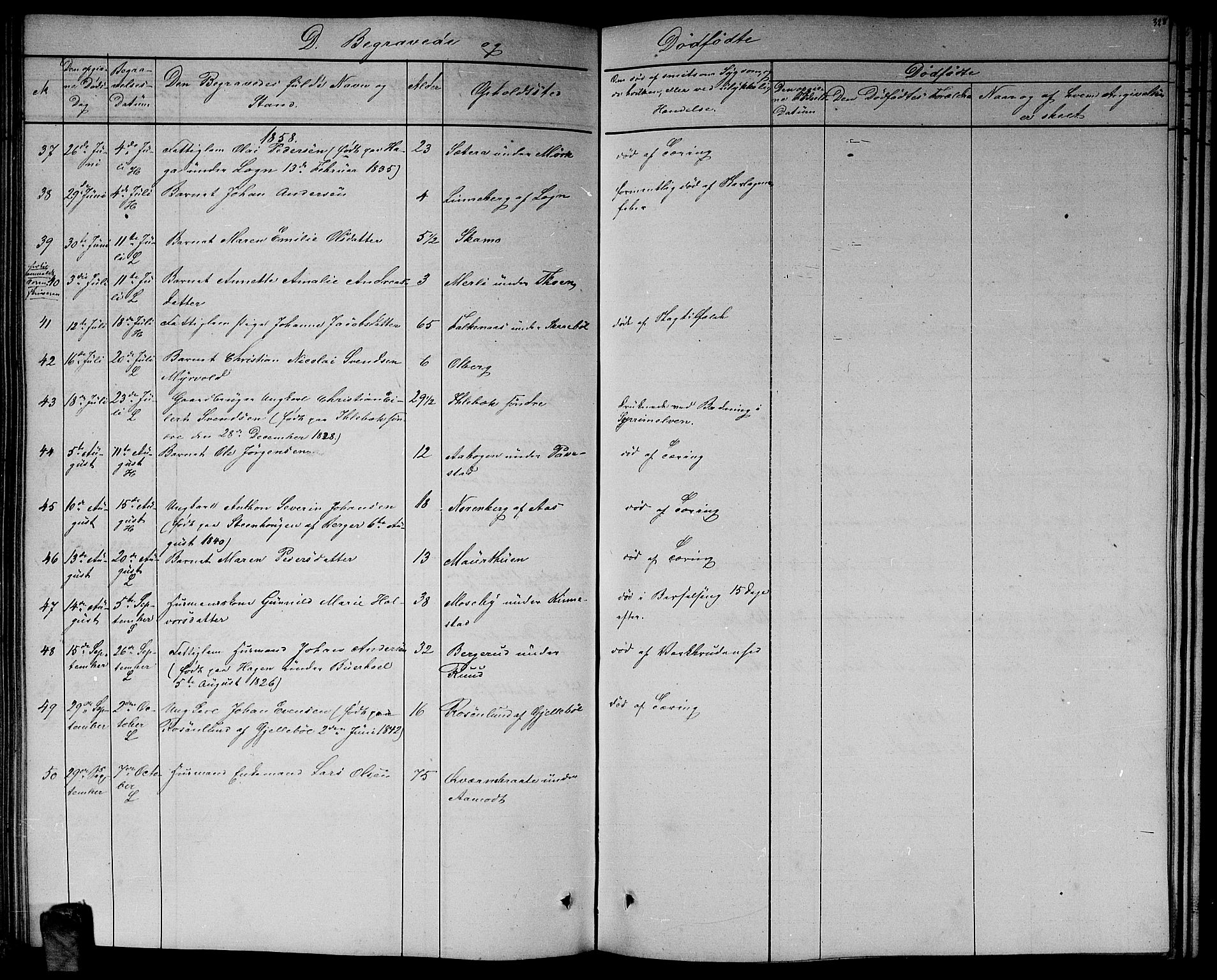 Høland prestekontor Kirkebøker, AV/SAO-A-10346a/G/Ga/L0004: Klokkerbok nr. I 4, 1854-1862, s. 328