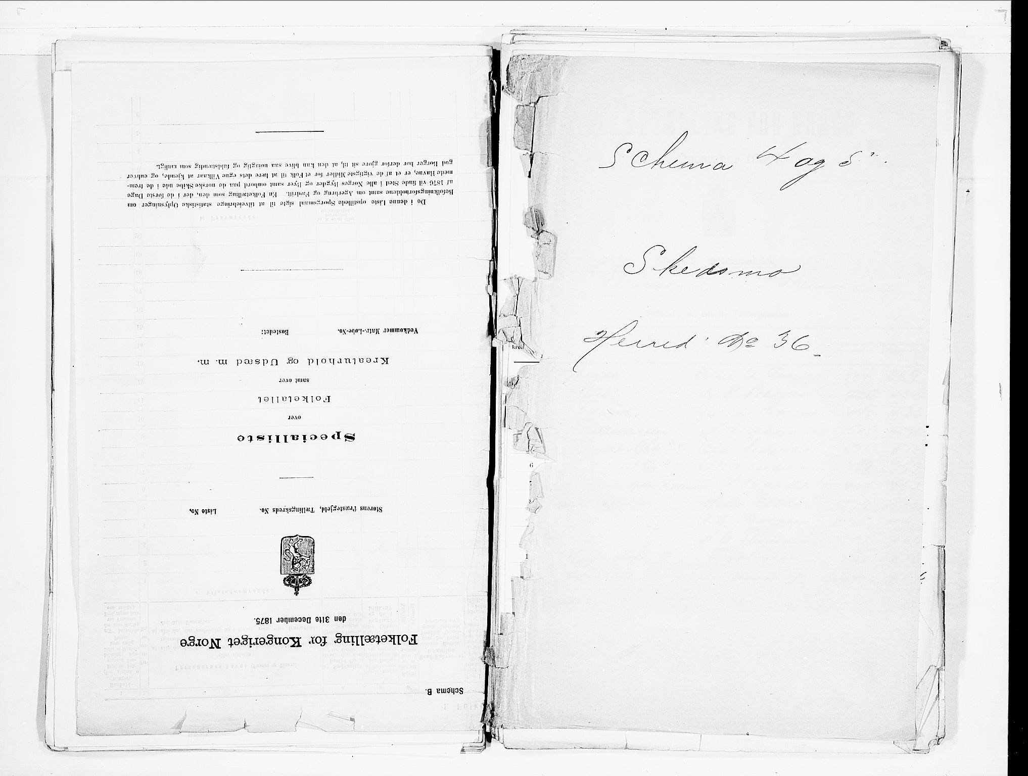 SAO, Folketelling 1900 for 0231 Skedsmo herred, 1900, s. 1