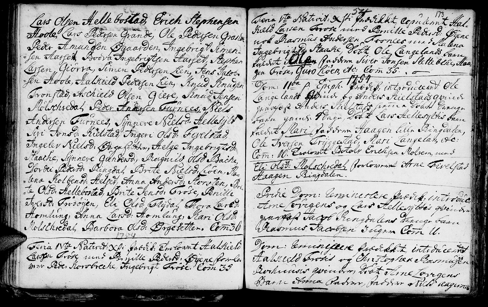 Ministerialprotokoller, klokkerbøker og fødselsregistre - Møre og Romsdal, AV/SAT-A-1454/519/L0241: Ministerialbok nr. 519A01 /2, 1736-1760, s. 173