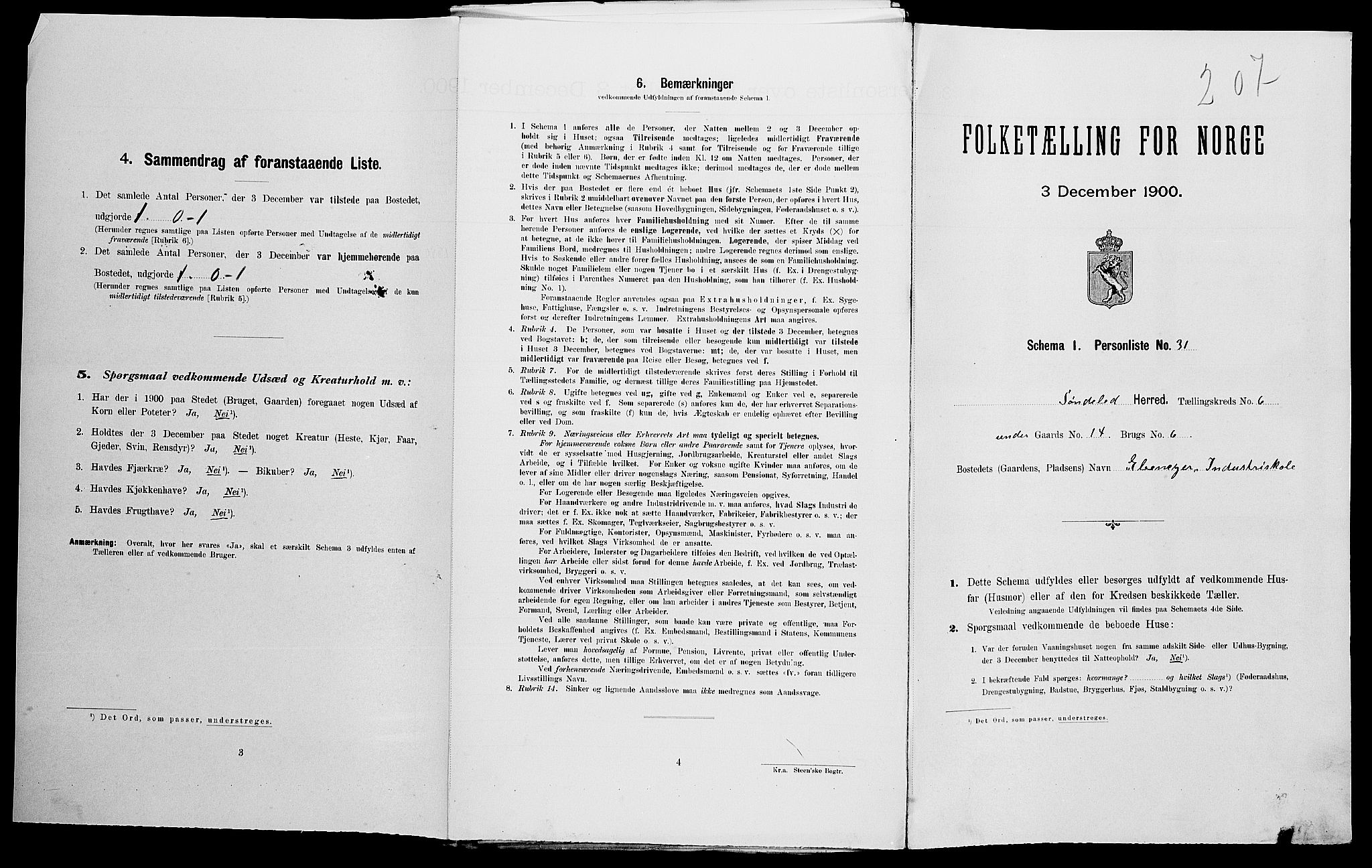 SAK, Folketelling 1900 for 0913 Søndeled herred, 1900, s. 703