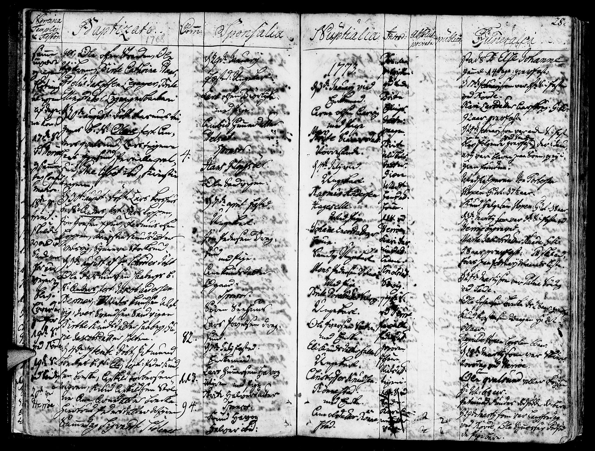 Ministerialprotokoller, klokkerbøker og fødselsregistre - Møre og Romsdal, AV/SAT-A-1454/507/L0067: Ministerialbok nr. 507A02, 1767-1788, s. 28