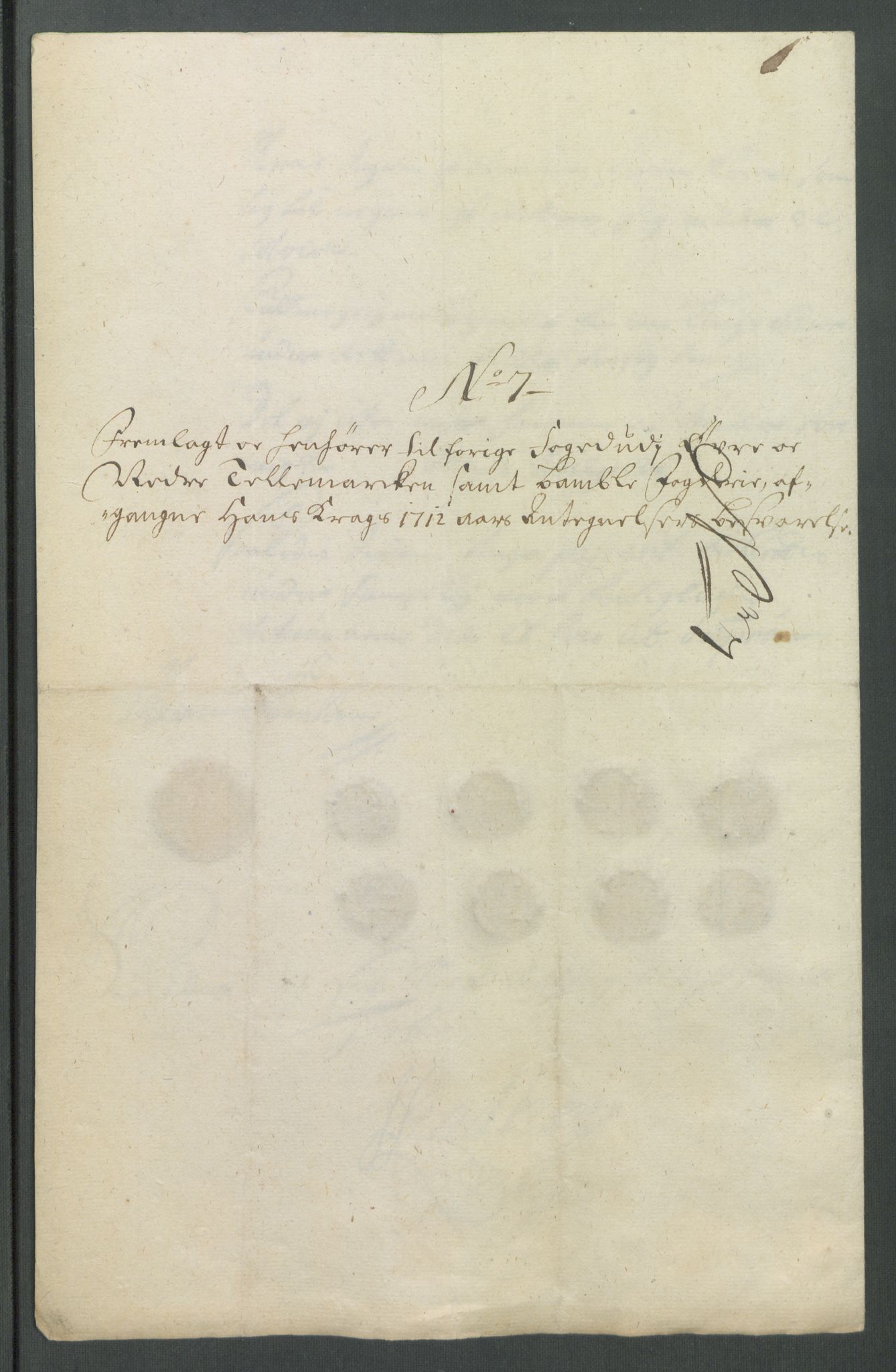 Rentekammeret inntil 1814, Reviderte regnskaper, Fogderegnskap, AV/RA-EA-4092/R36/L2123: Fogderegnskap Øvre og Nedre Telemark og Bamble, 1712, s. 470