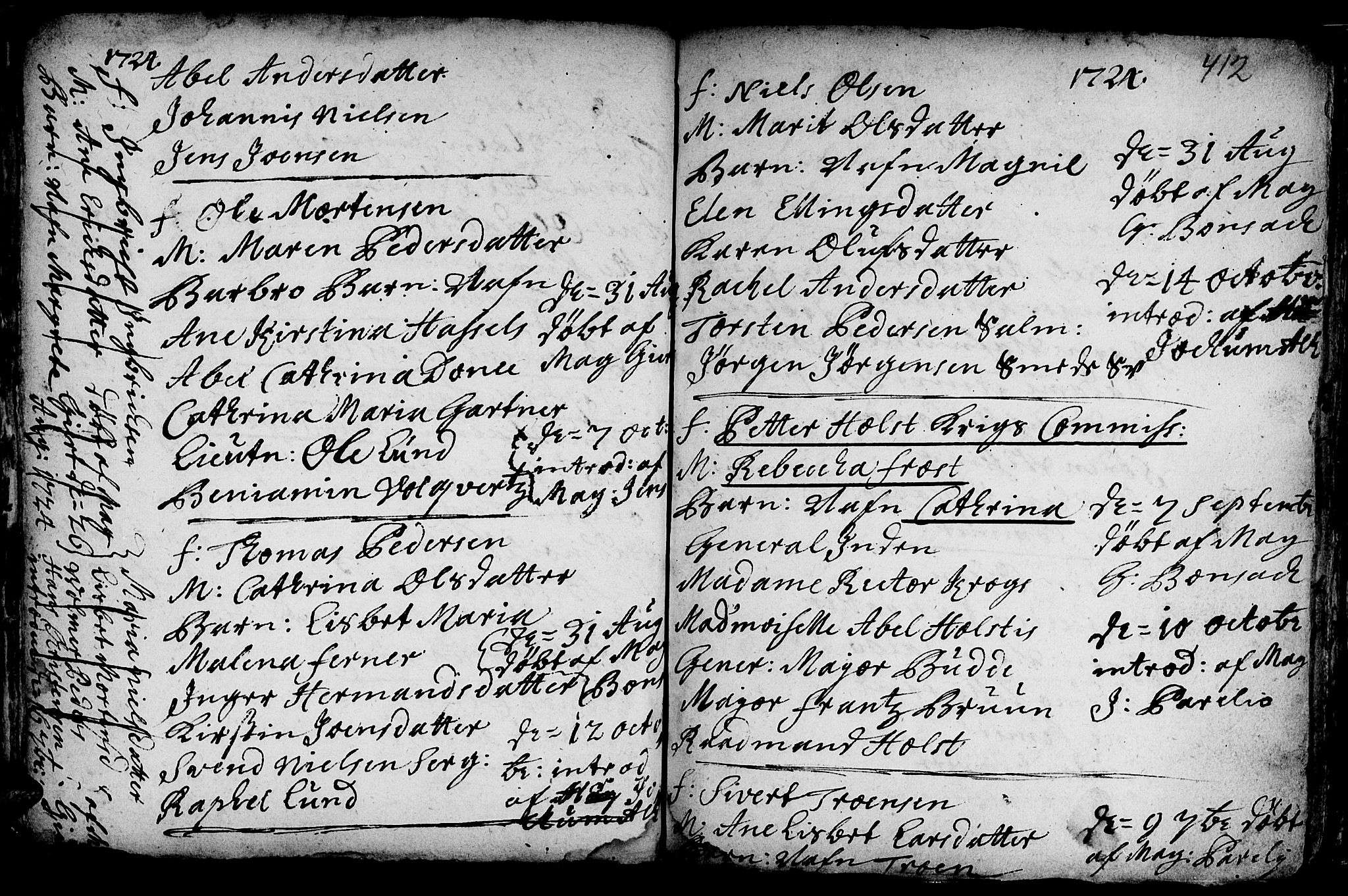 Ministerialprotokoller, klokkerbøker og fødselsregistre - Sør-Trøndelag, AV/SAT-A-1456/601/L0035: Ministerialbok nr. 601A03, 1713-1728, s. 412