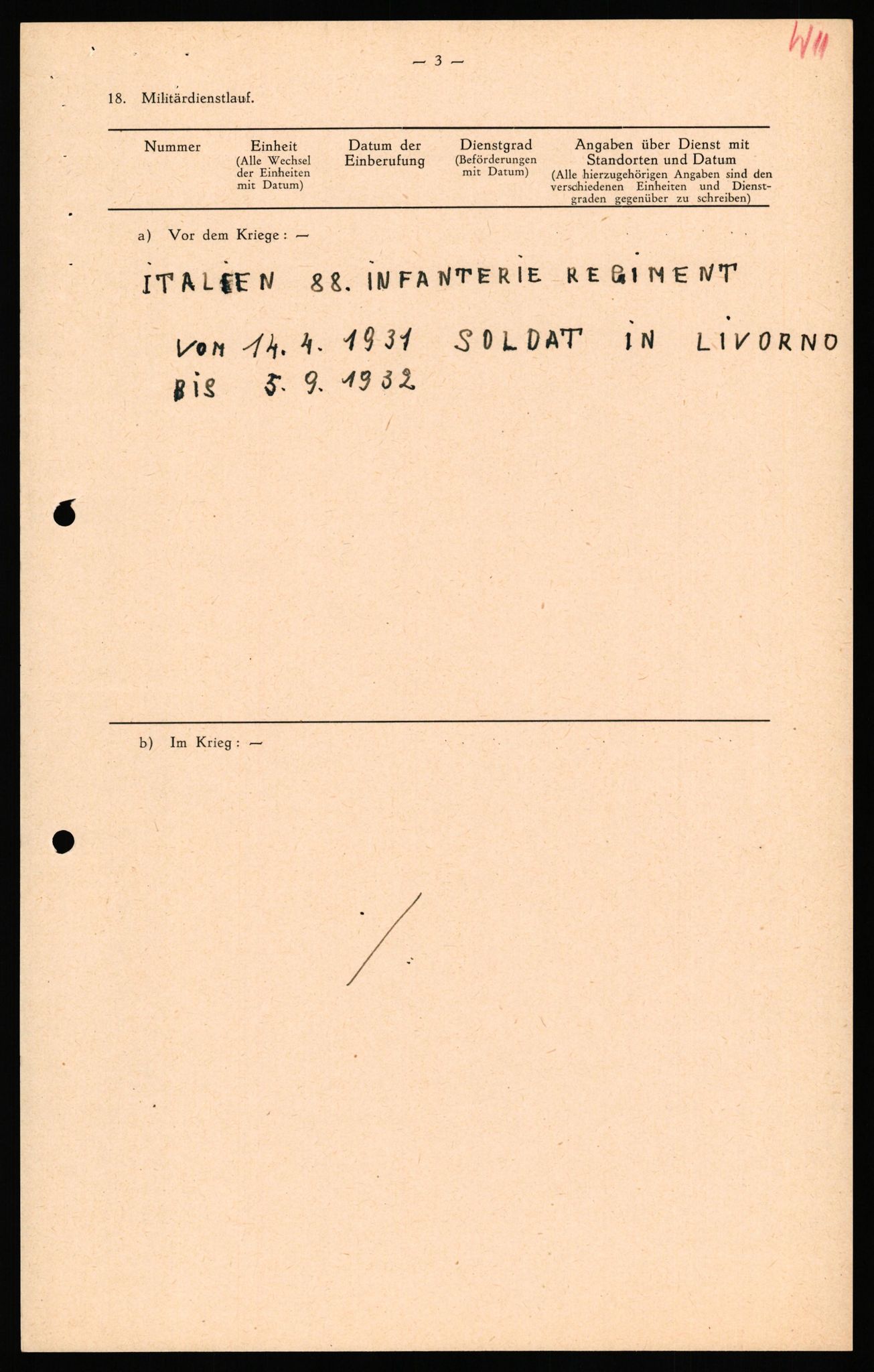 Forsvaret, Forsvarets overkommando II, RA/RAFA-3915/D/Db/L0040: CI Questionaires. Tyske okkupasjonsstyrker i Norge. Østerrikere., 1945-1946, s. 417