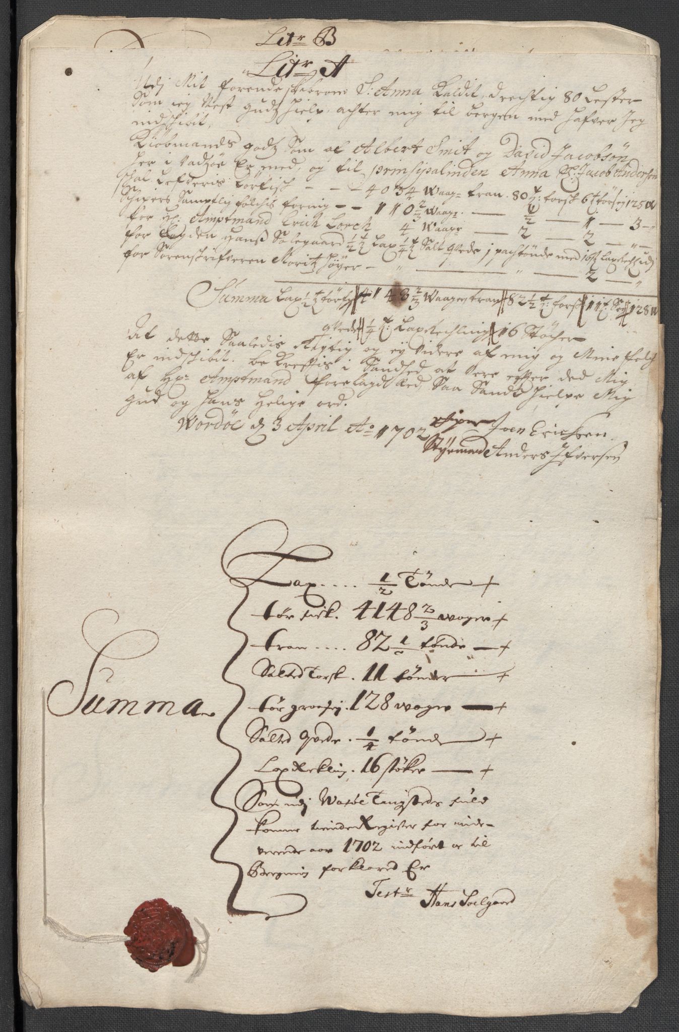 Rentekammeret inntil 1814, Reviderte regnskaper, Fogderegnskap, AV/RA-EA-4092/R69/L4852: Fogderegnskap Finnmark/Vardøhus, 1701-1704, s. 202