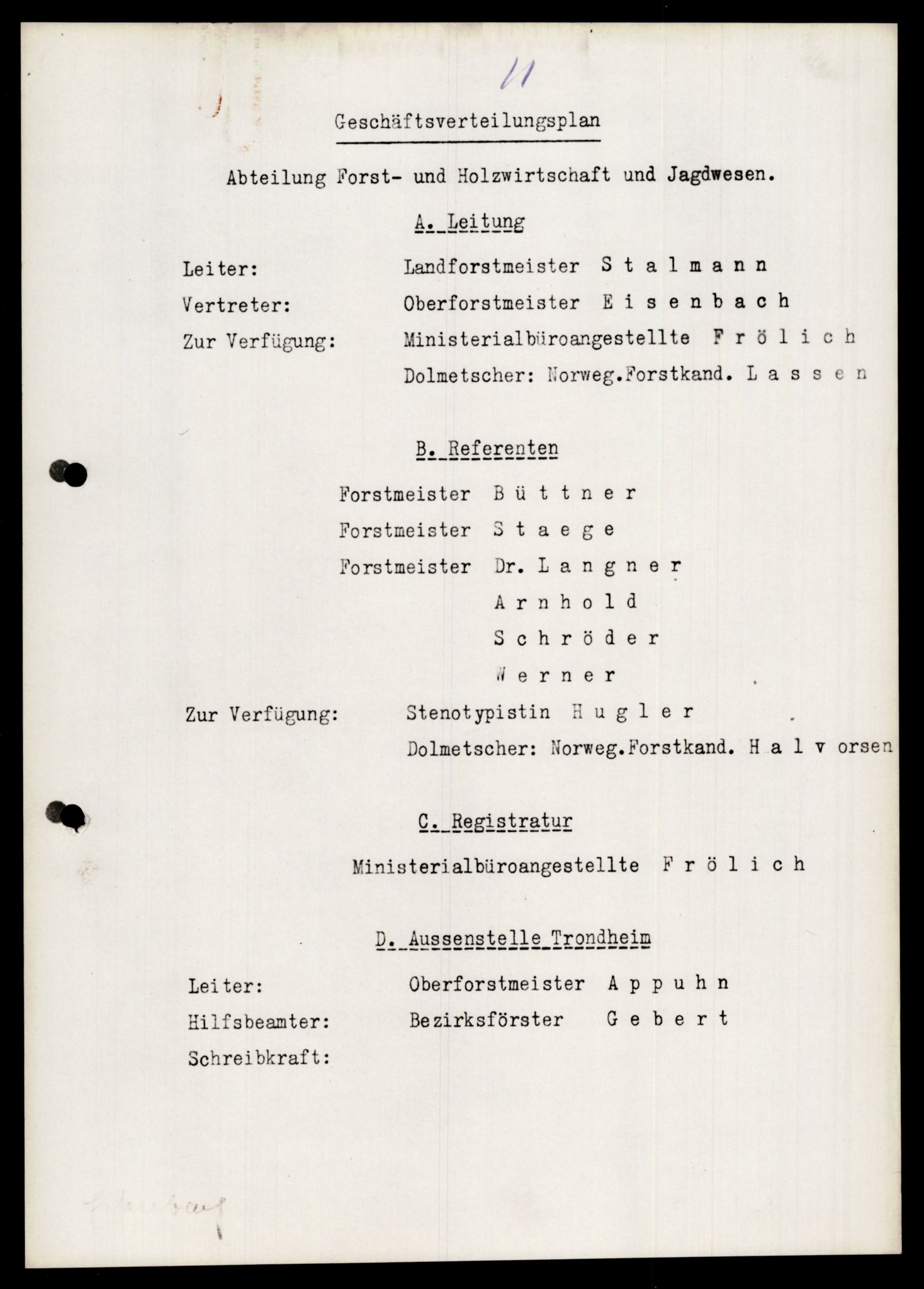 Forsvarets Overkommando. 2 kontor. Arkiv 11.4. Spredte tyske arkivsaker, AV/RA-RAFA-7031/D/Dar/Darb/L0005: Reichskommissariat., 1940-1945, s. 1130