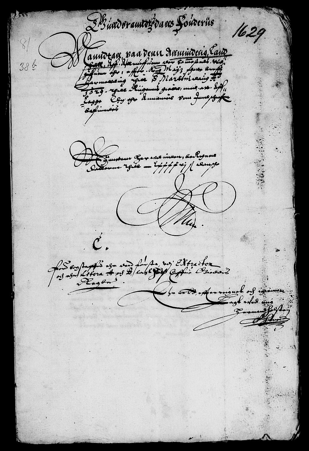 Rentekammeret inntil 1814, Reviderte regnskaper, Lensregnskaper, RA/EA-5023/R/Rb/Rba/L0095: Akershus len, 1629-1630