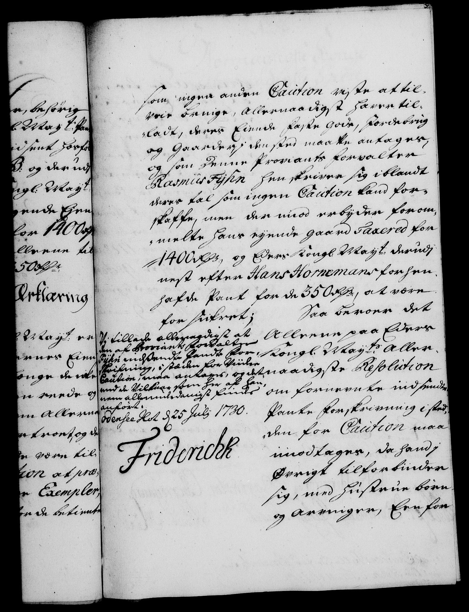 Rentekammeret, Kammerkanselliet, RA/EA-3111/G/Gf/Gfa/L0013: Norsk relasjons- og resolusjonsprotokoll (merket RK 52.13), 1730, s. 478