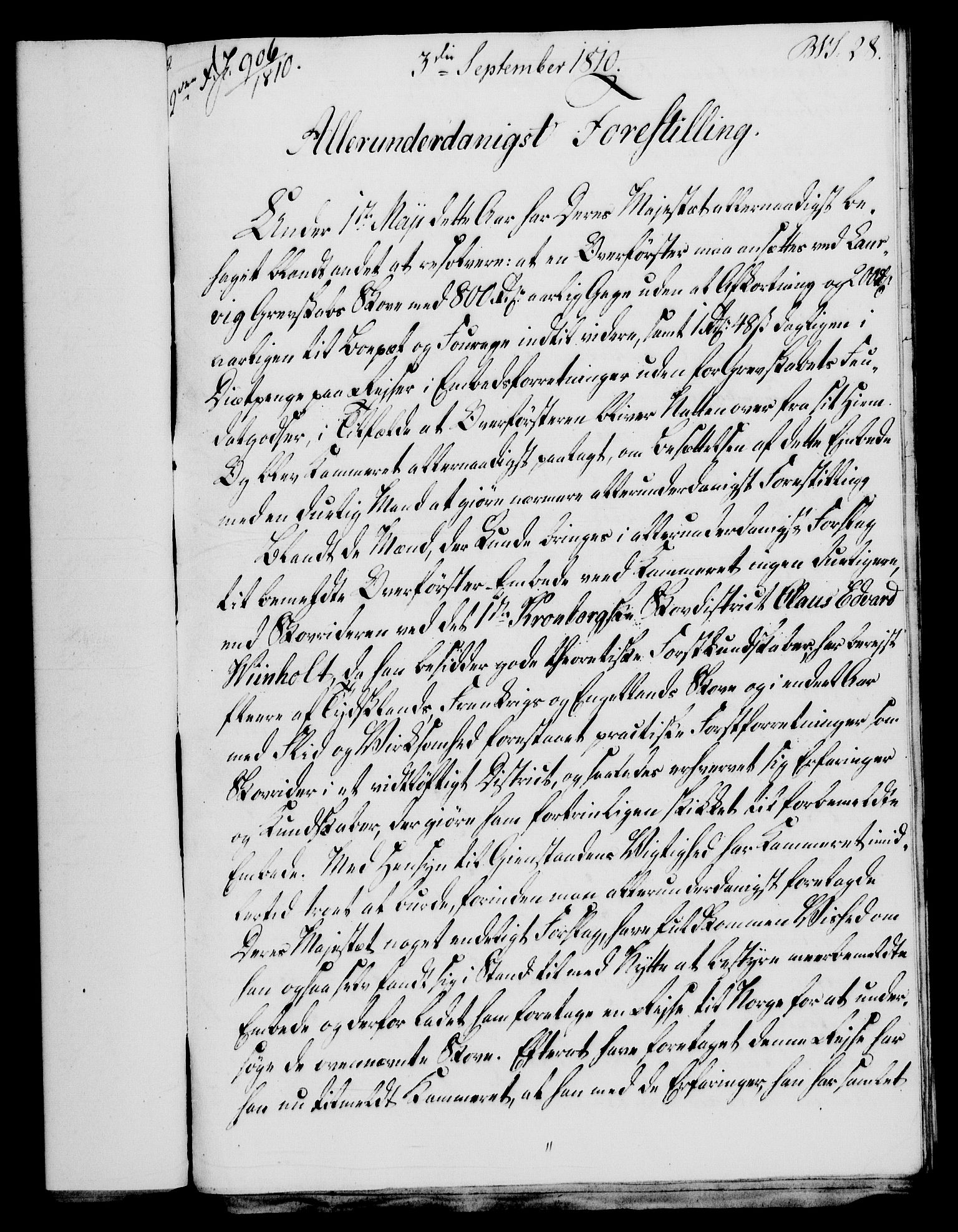 Rentekammeret, Renteskriverkontorene, AV/RA-EA-3115/M/Mf/Mfb/L0009: Relasjons- og resolusjonsprotokoll med register (merket RK 54.15), 1809-1810