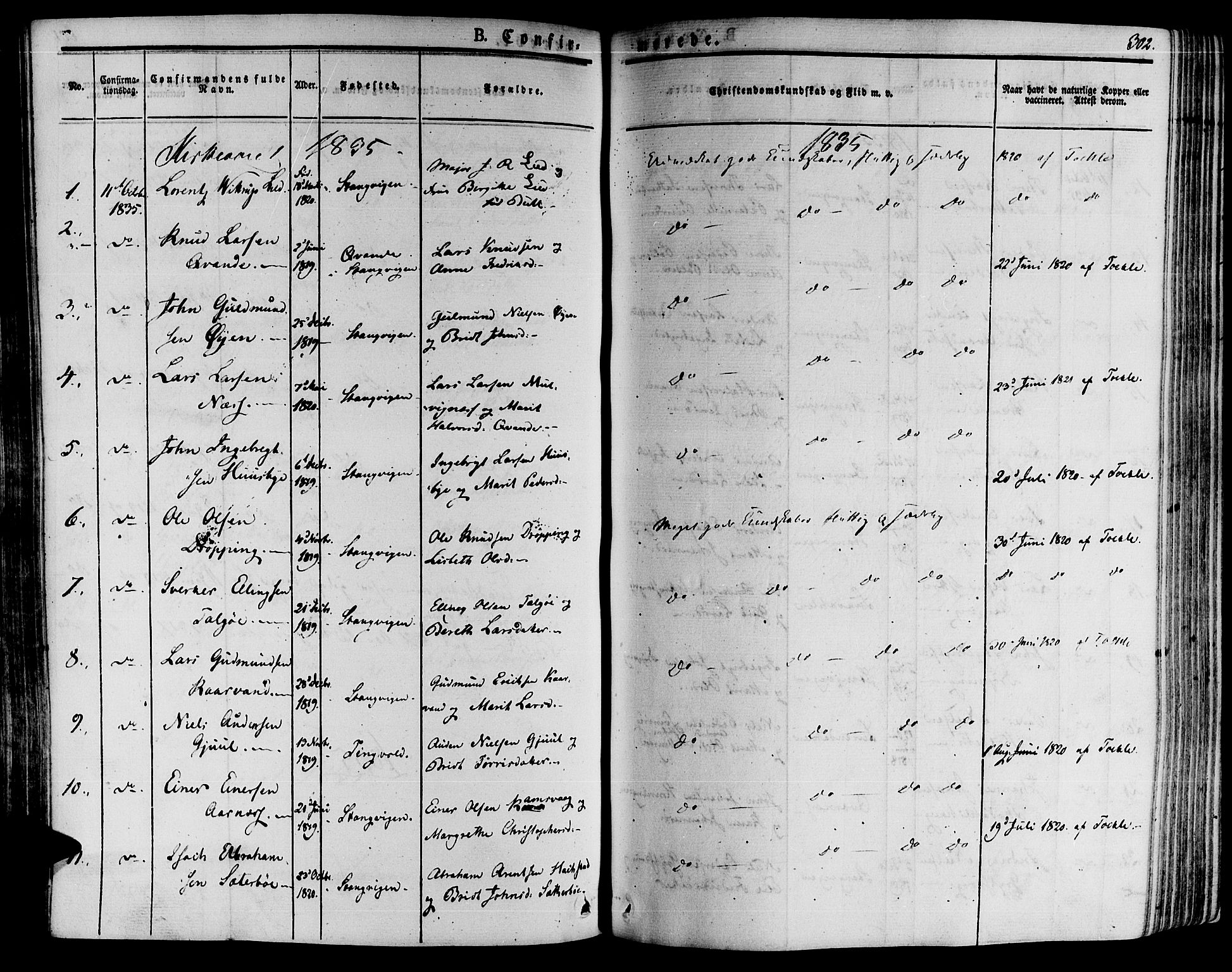 Ministerialprotokoller, klokkerbøker og fødselsregistre - Møre og Romsdal, SAT/A-1454/592/L1024: Ministerialbok nr. 592A03 /1, 1831-1849, s. 302