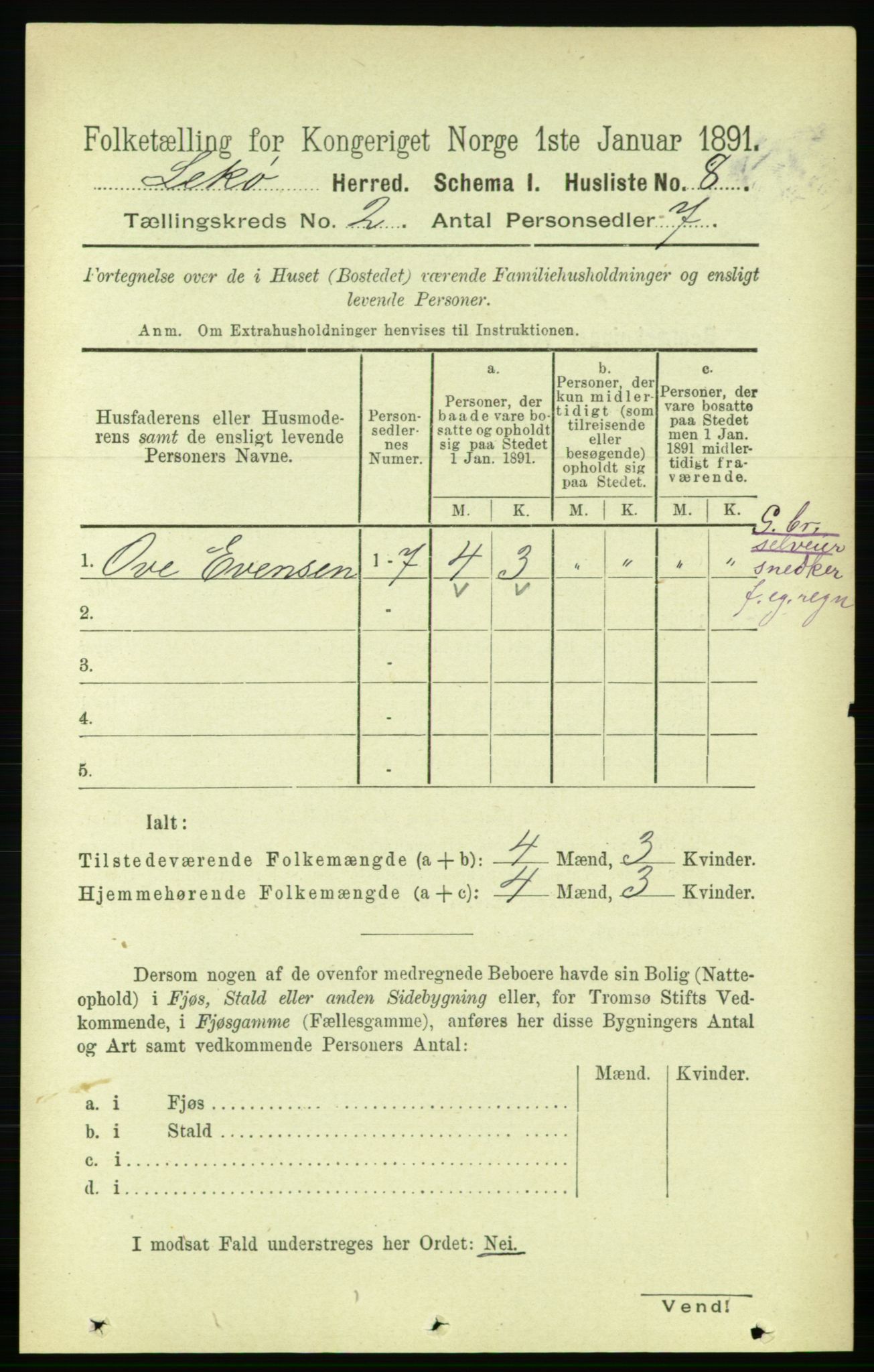 RA, Folketelling 1891 for 1755 Leka herred, 1891, s. 914