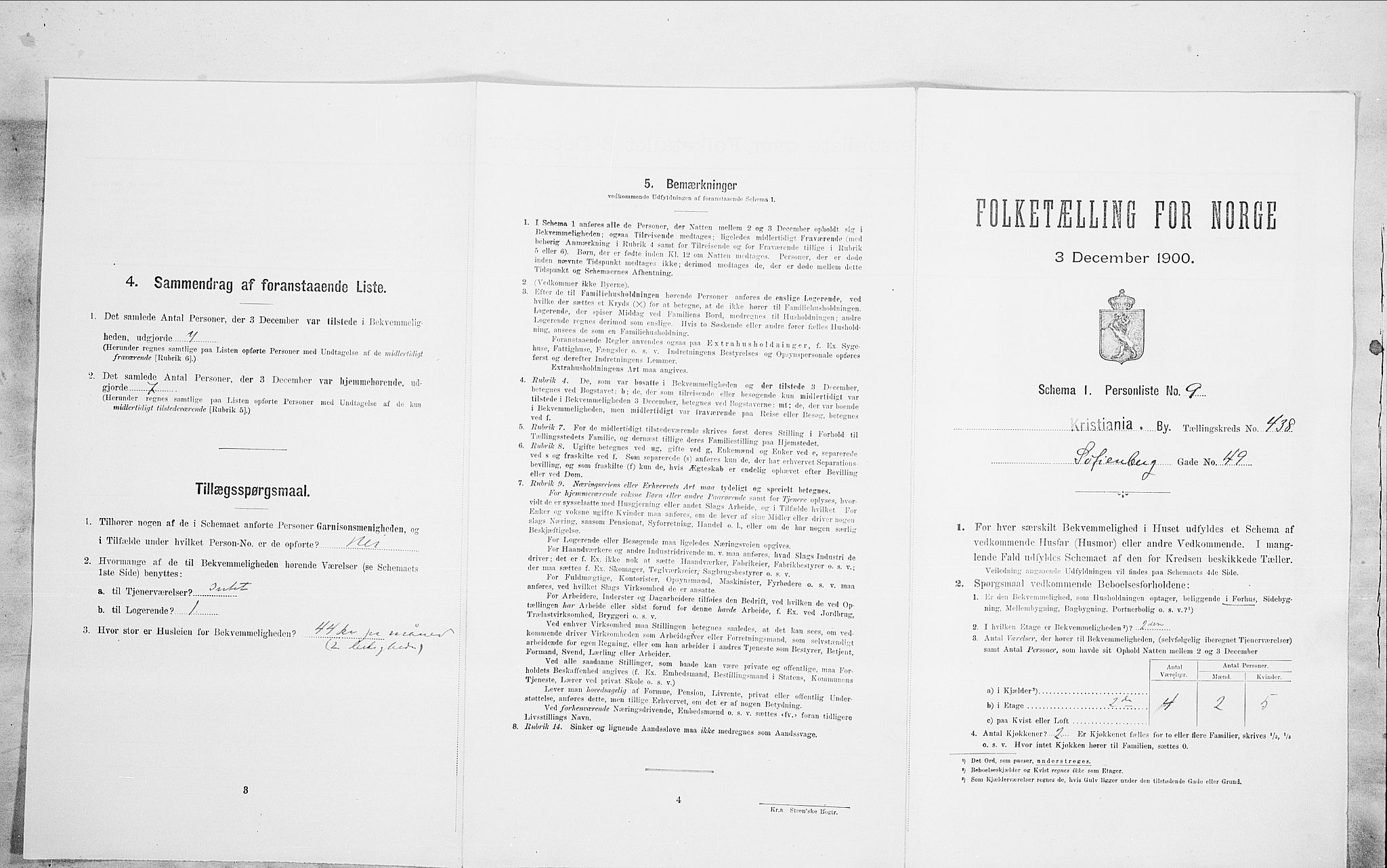 SAO, Folketelling 1900 for 0301 Kristiania kjøpstad, 1900, s. 87701