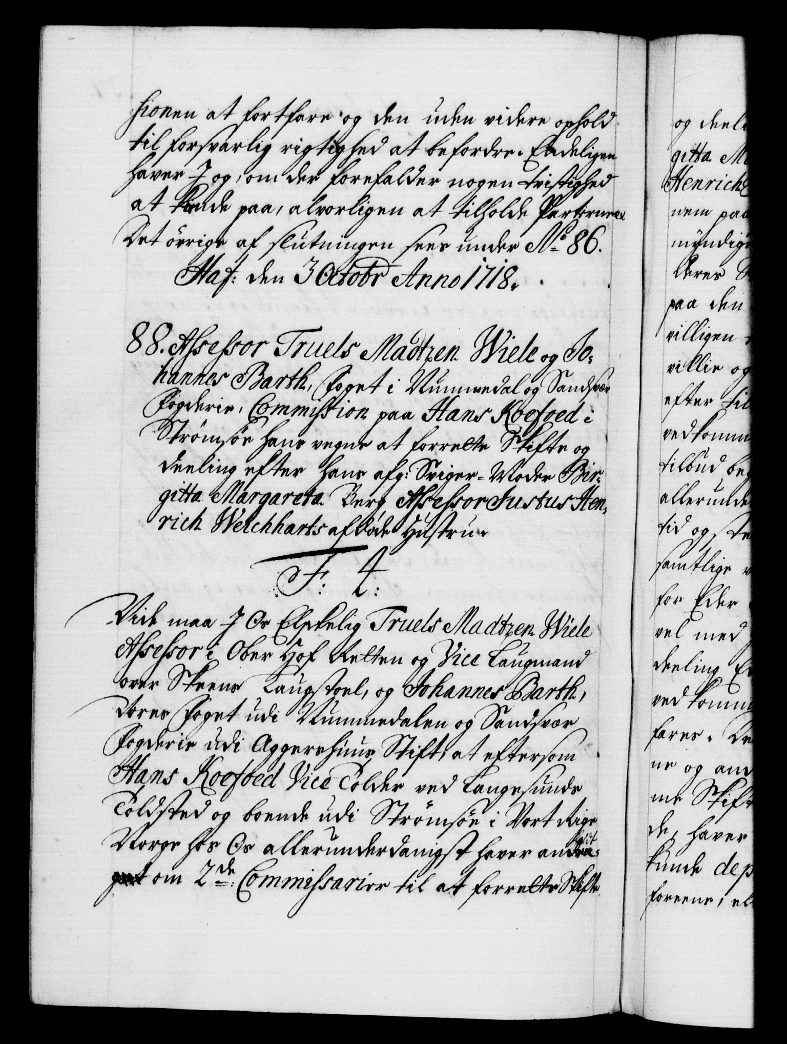 Danske Kanselli 1572-1799, AV/RA-EA-3023/F/Fc/Fca/Fcab/L0020: Norske tegnelser, 1715-1718, s. 557b