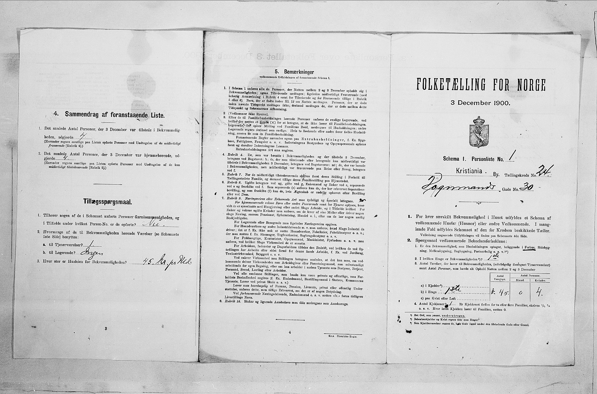SAO, Folketelling 1900 for 0301 Kristiania kjøpstad, 1900, s. 113762