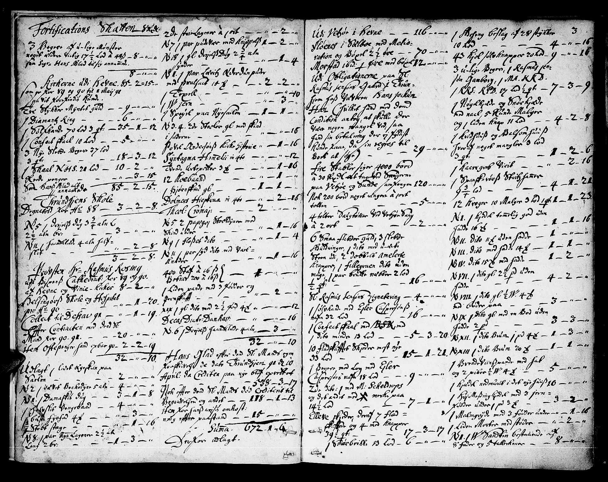 Fosen prosti, AV/SAT-A-6515/1/G/Gc/L0001: Skifte- og justisprotokoll, 1691-1770, s. 2b-3a