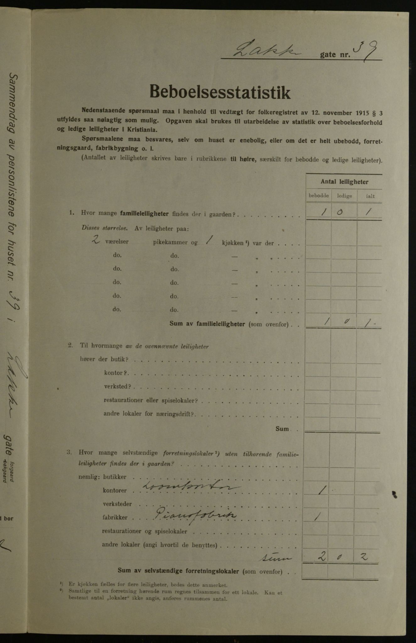 OBA, Kommunal folketelling 1.12.1923 for Kristiania, 1923, s. 62030