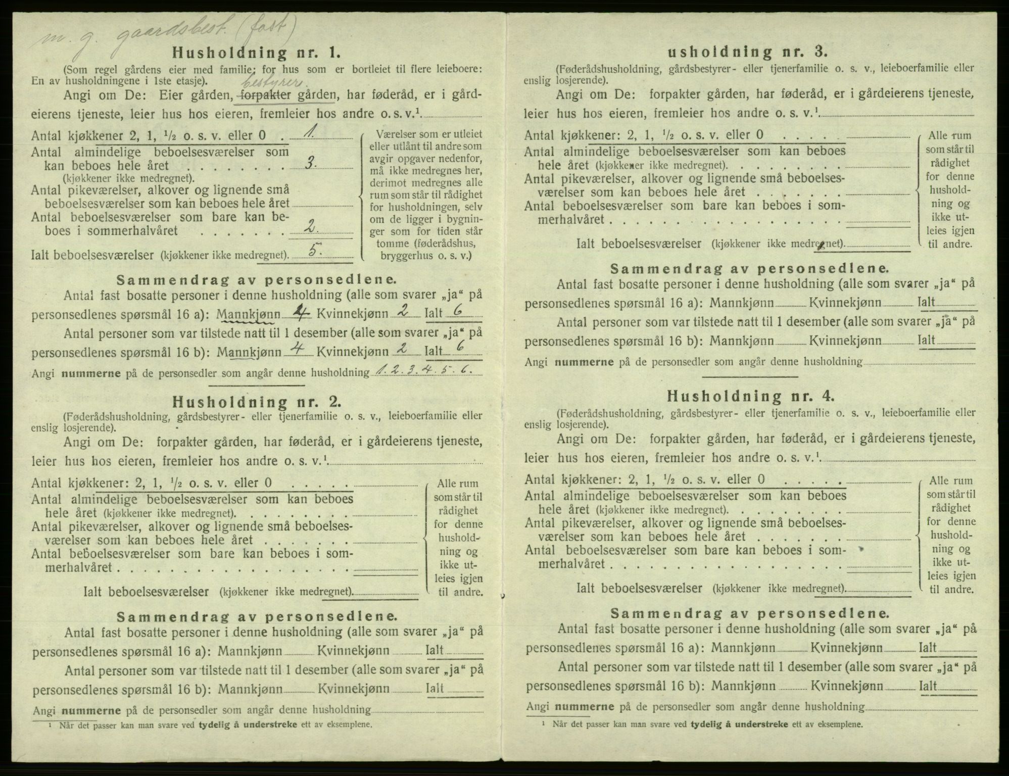 SAB, Folketelling 1920 for 1249 Fana herred, 1920, s. 2261