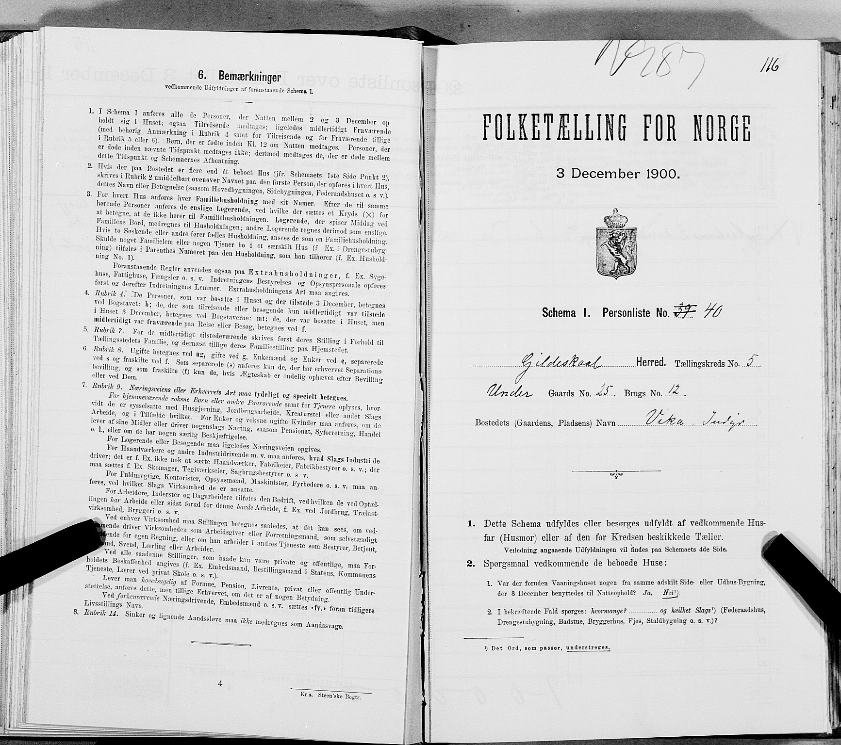 SAT, Folketelling 1900 for 1838 Gildeskål herred, 1900, s. 631