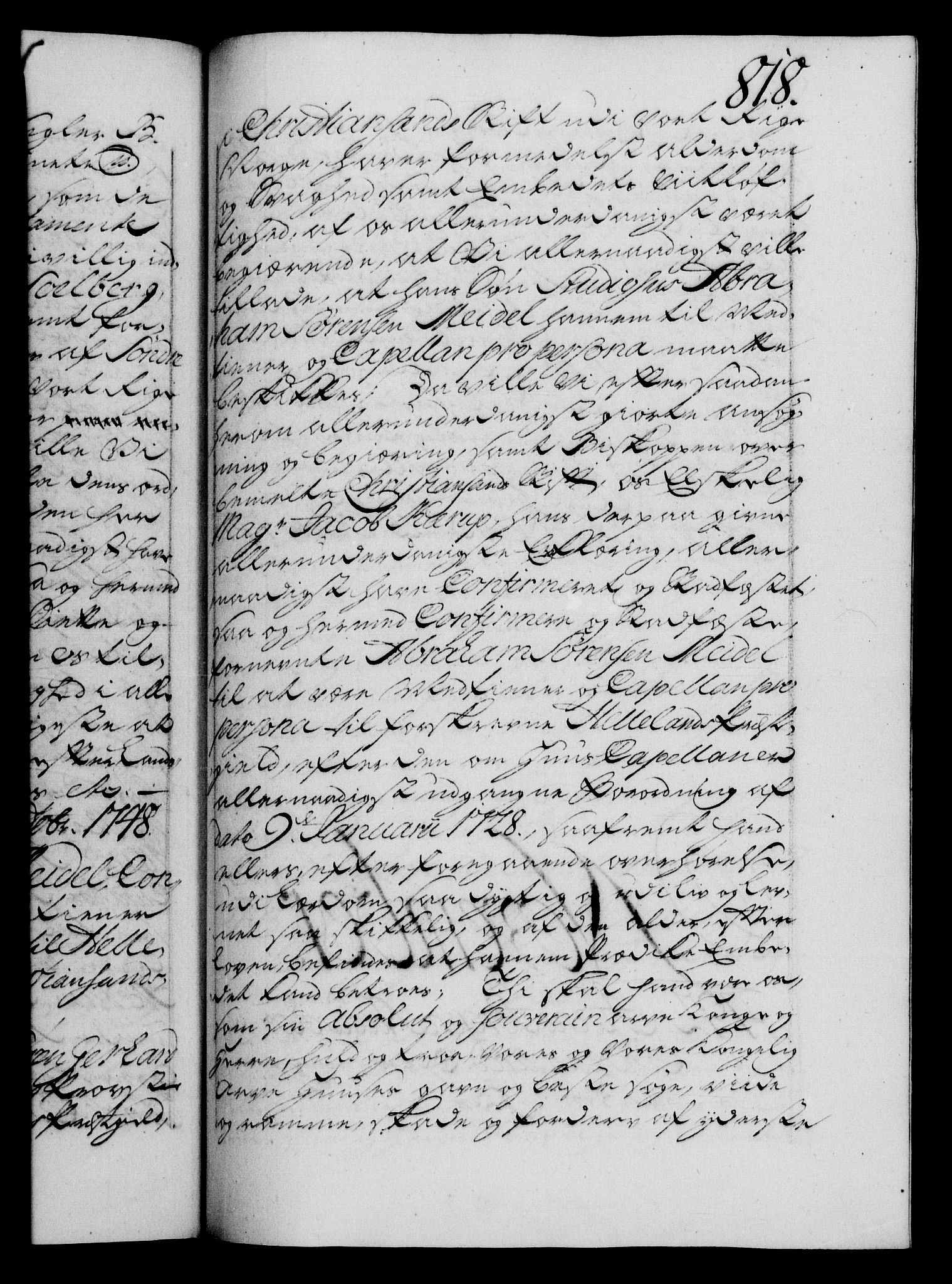 Danske Kanselli 1572-1799, RA/EA-3023/F/Fc/Fca/Fcaa/L0035: Norske registre, 1746-1748, s. 818a