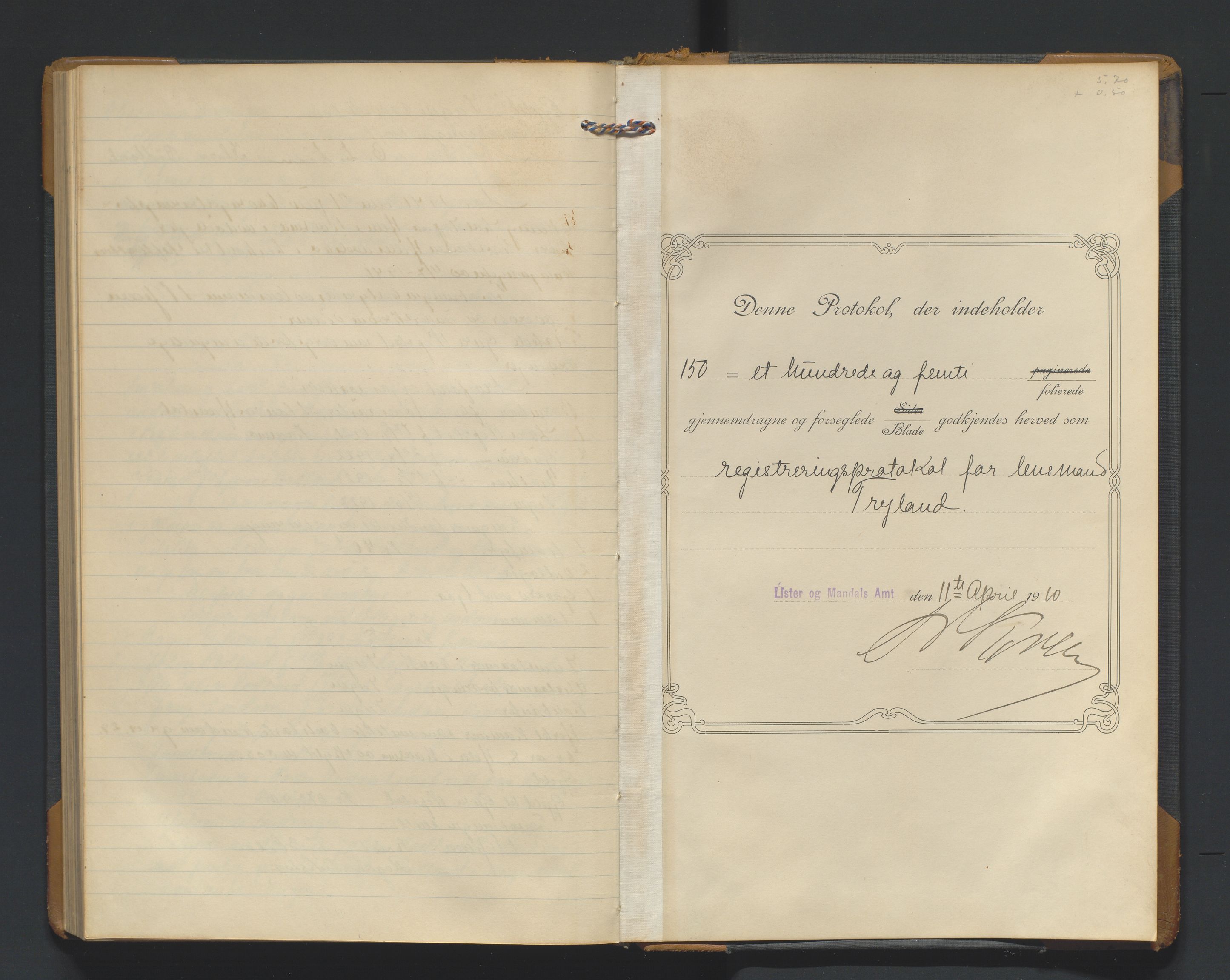 Mandal sorenskriveri, SAK/1221-0005/001/H/Hc/L0058: Skifteregistreringsprotokoll nr 14 Nord Audnedal, 1910-1941
