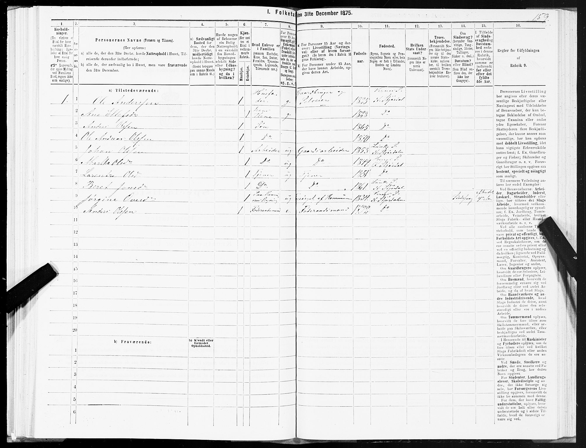 SAT, Folketelling 1875 for 1714P Nedre Stjørdal prestegjeld, 1875, s. 7159