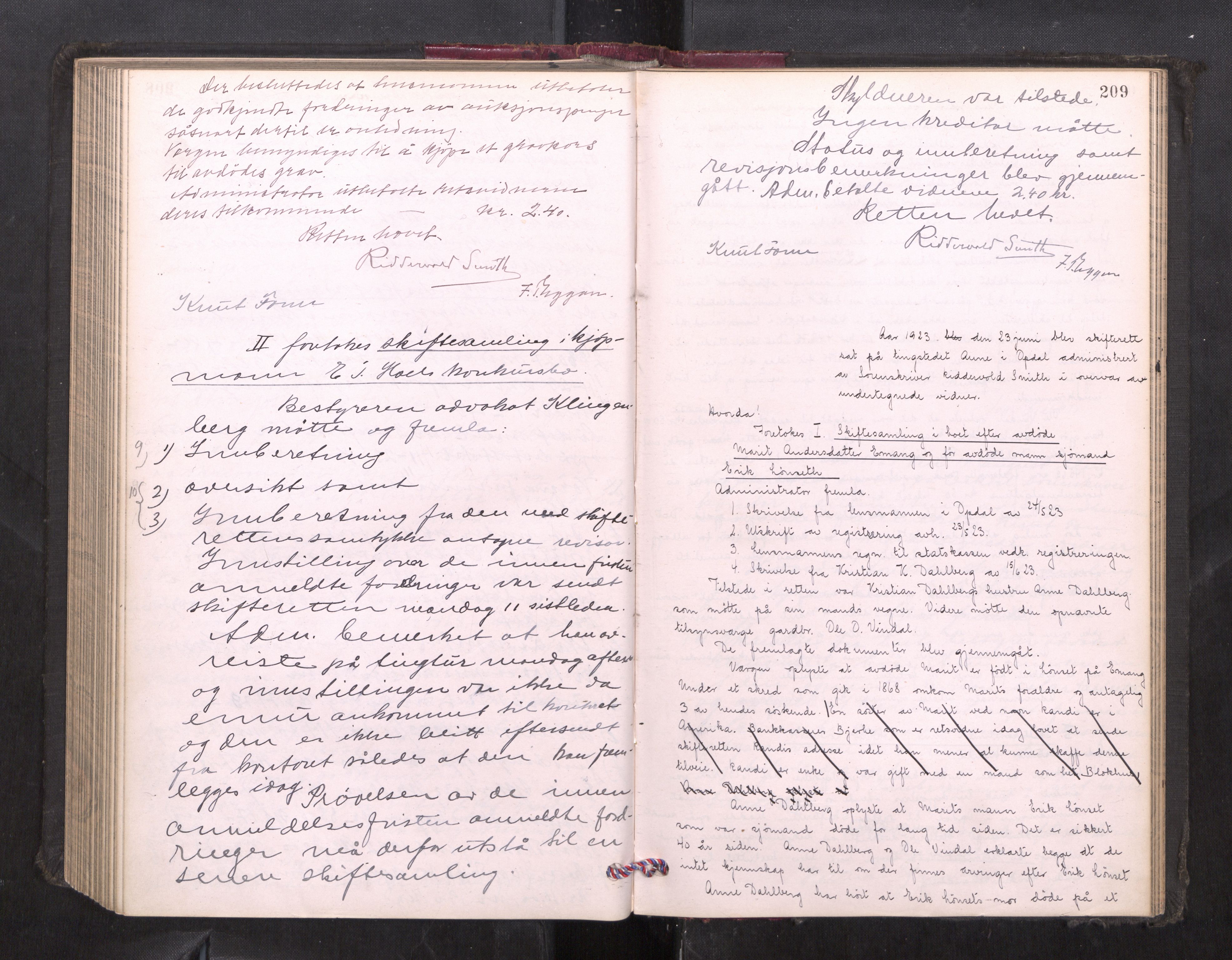 Orkdal sorenskriveri, AV/SAT-A-4169/1/3/3B/L0013: Skiftebehandlingsprotokoll, 1914-1925, s. 208b-209a