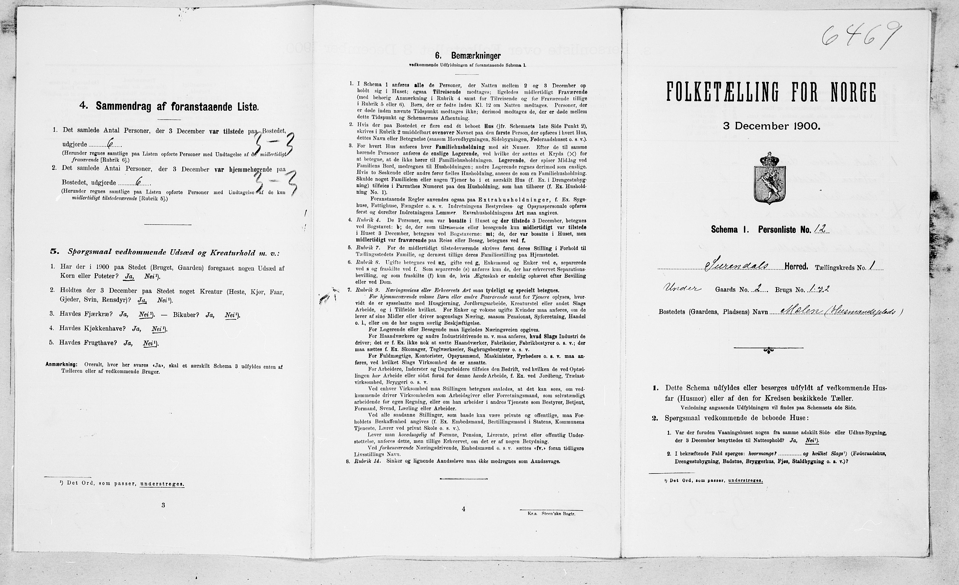 SAT, Folketelling 1900 for 1566 Surnadal herred, 1900, s. 105