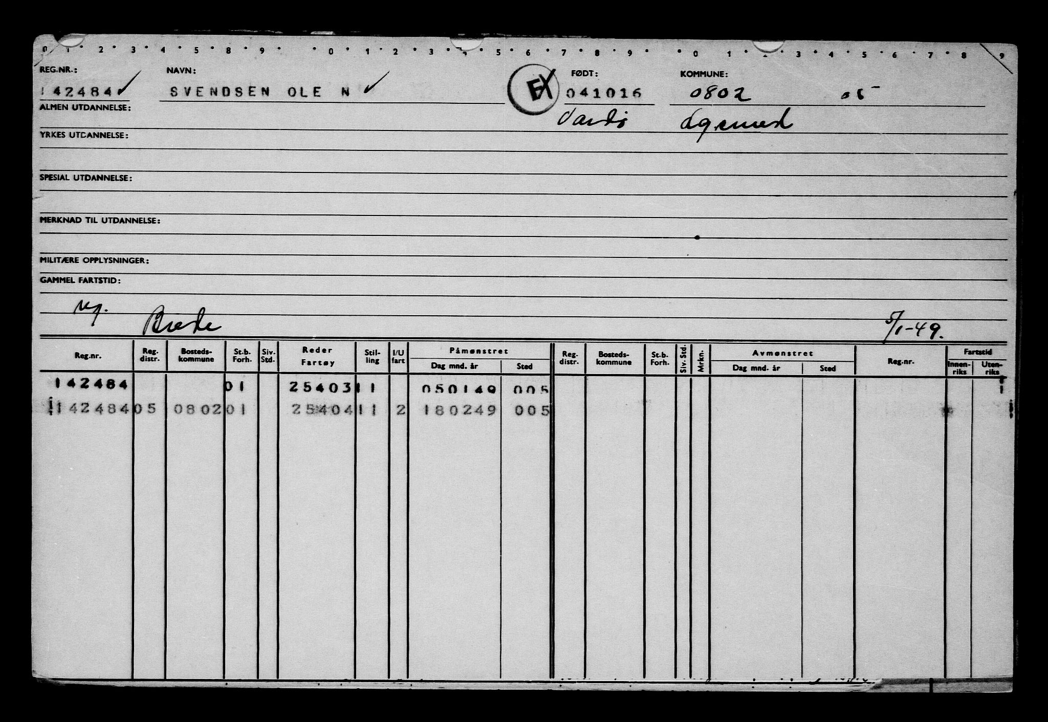 Direktoratet for sjømenn, AV/RA-S-3545/G/Gb/L0143: Hovedkort, 1916, s. 59