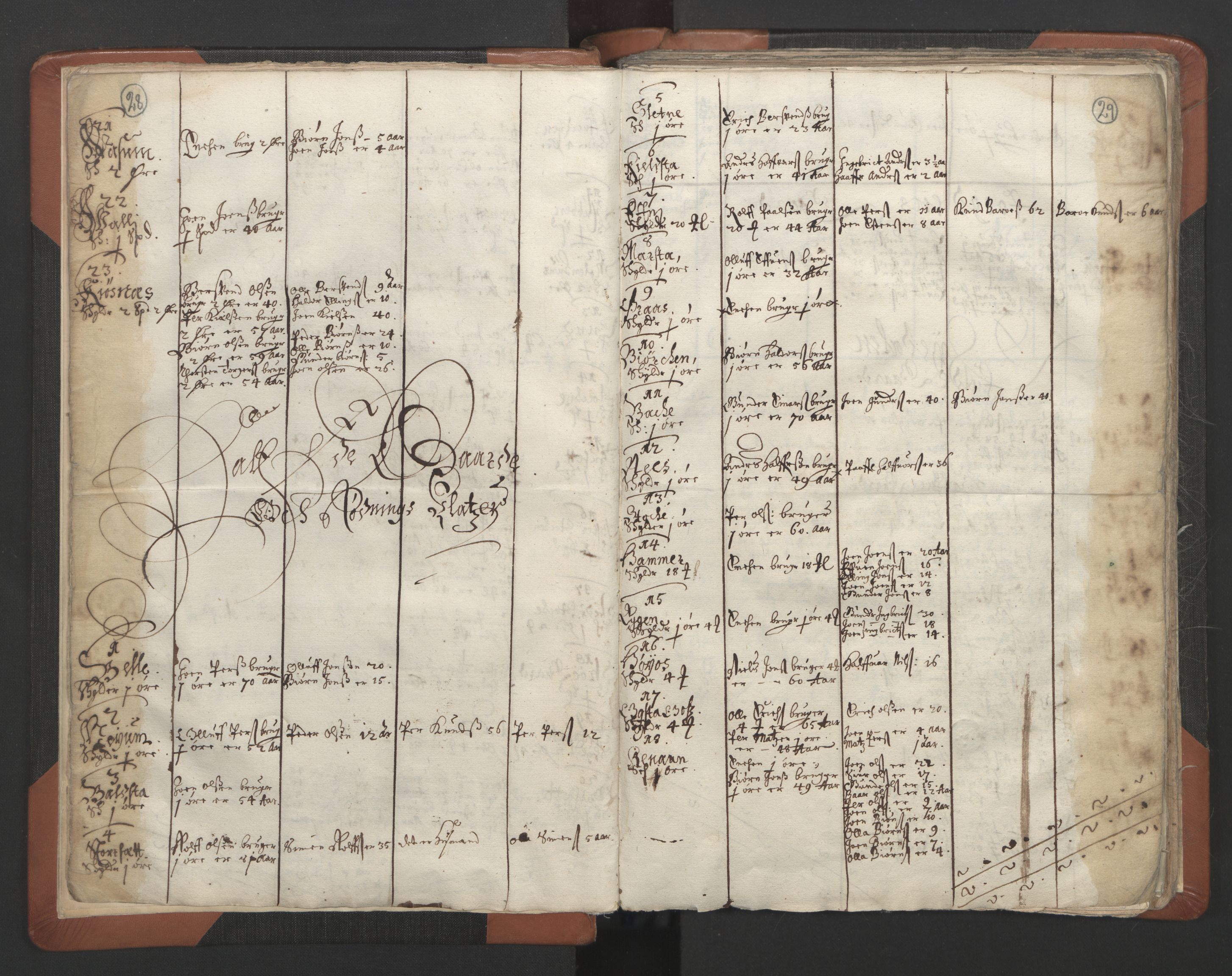 RA, Sogneprestenes manntall 1664-1666, nr. 32: Innherad prosti, 1664-1666, s. 28-29