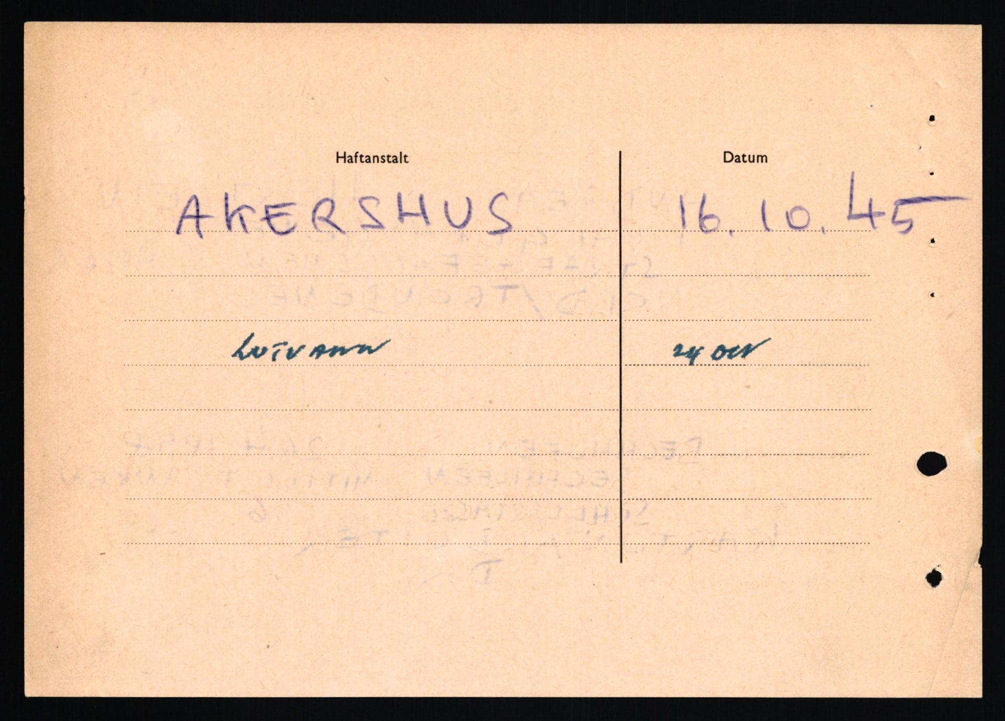 Forsvaret, Forsvarets overkommando II, AV/RA-RAFA-3915/D/Db/L0013: CI Questionaires. Tyske okkupasjonsstyrker i Norge. Tyskere., 1945-1946, s. 86