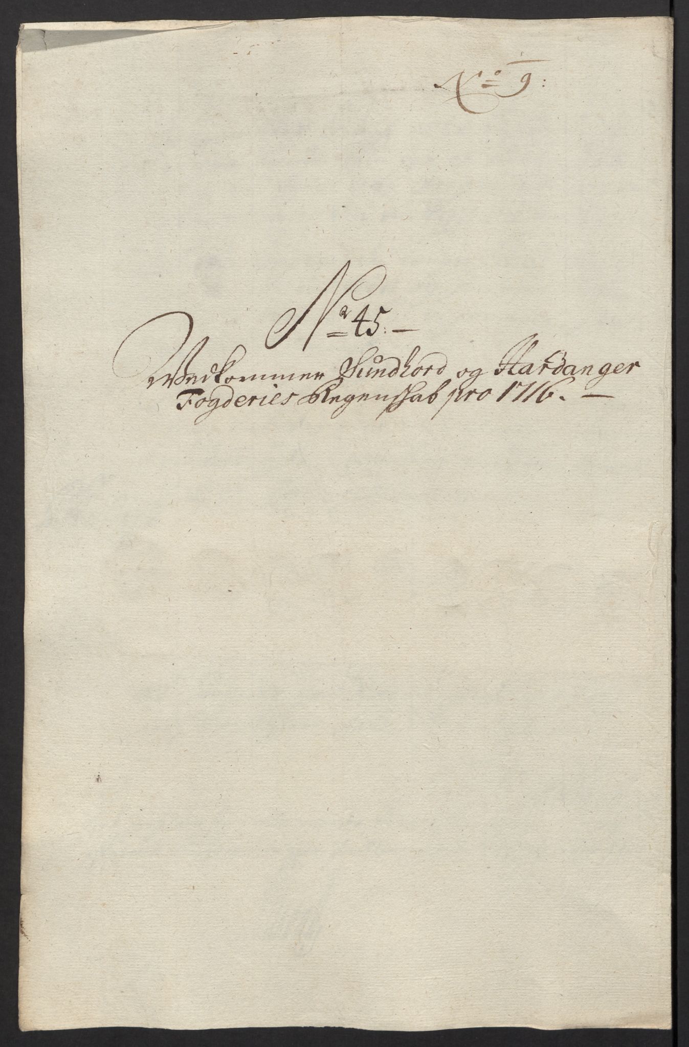 Rentekammeret inntil 1814, Reviderte regnskaper, Fogderegnskap, AV/RA-EA-4092/R48/L2992: Fogderegnskap Sunnhordland og Hardanger, 1716, s. 243