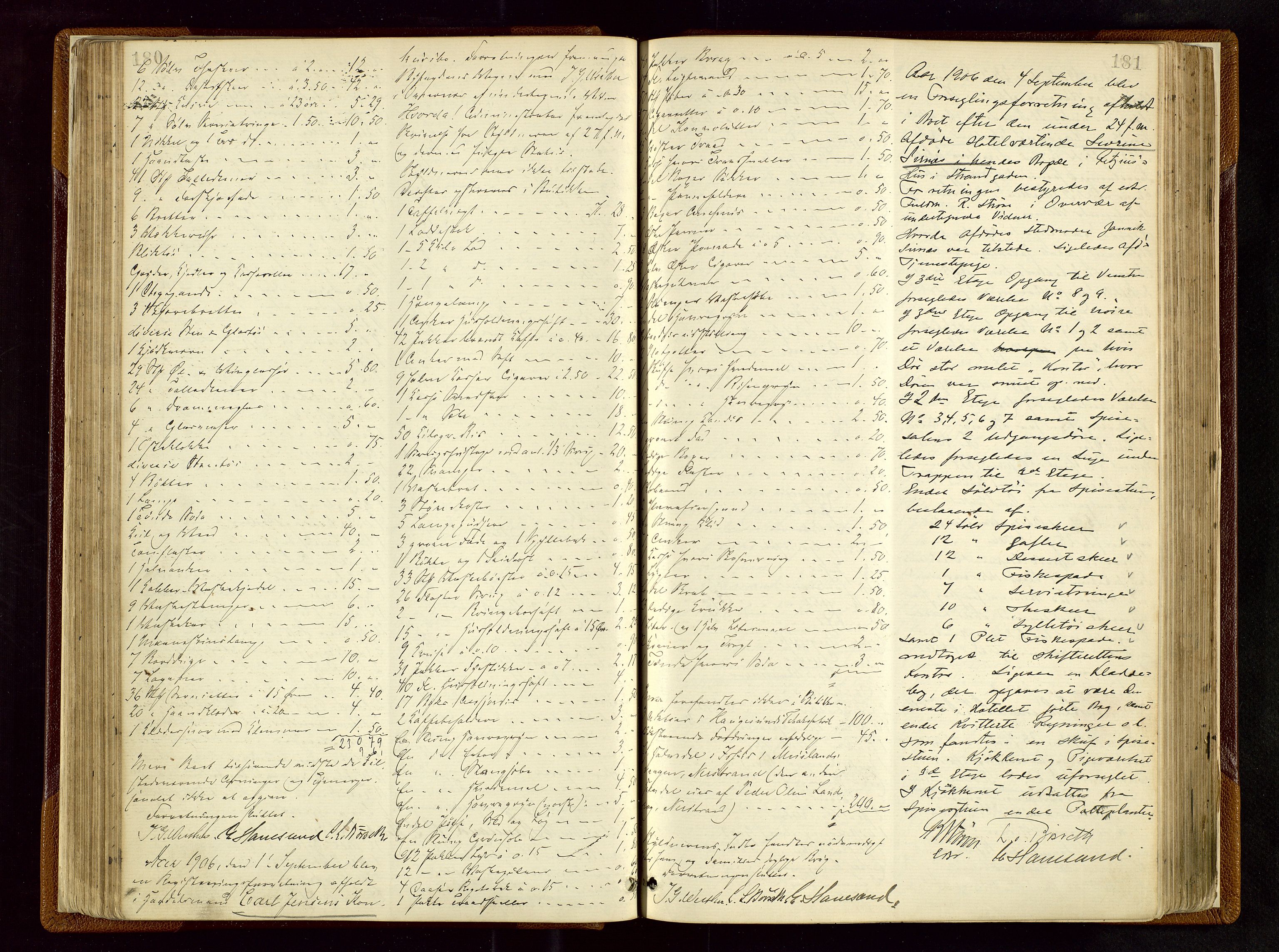 Haugesund tingrett, AV/SAST-A-101415/01/IV/IVB/L0003: Skifteregistreringsprotokoll, med register, 1898-1914, s. 180-181
