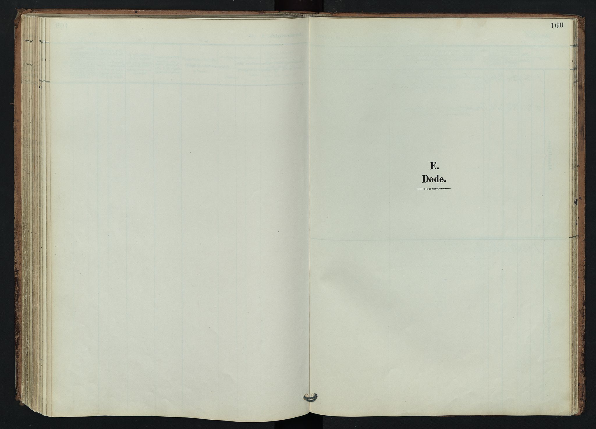 Trysil prestekontor, AV/SAH-PREST-046/H/Ha/Hab/L0007: Klokkerbok nr. 7, 1896-1948, s. 160