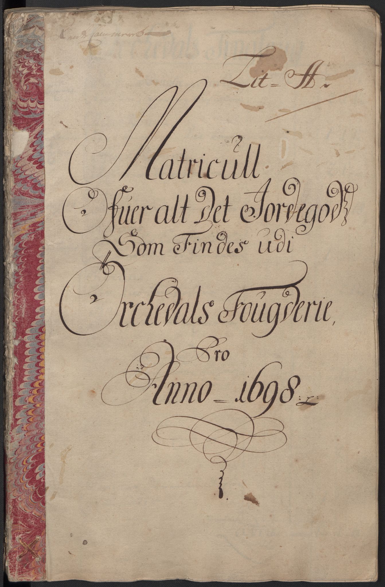 Rentekammeret inntil 1814, Reviderte regnskaper, Fogderegnskap, AV/RA-EA-4092/R60/L3948: Fogderegnskap Orkdal og Gauldal, 1698, s. 54