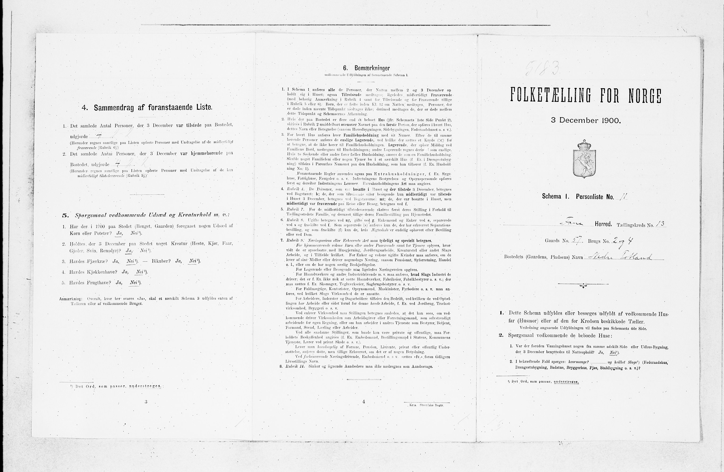 SAB, Folketelling 1900 for 1249 Fana herred, 1900, s. 1638