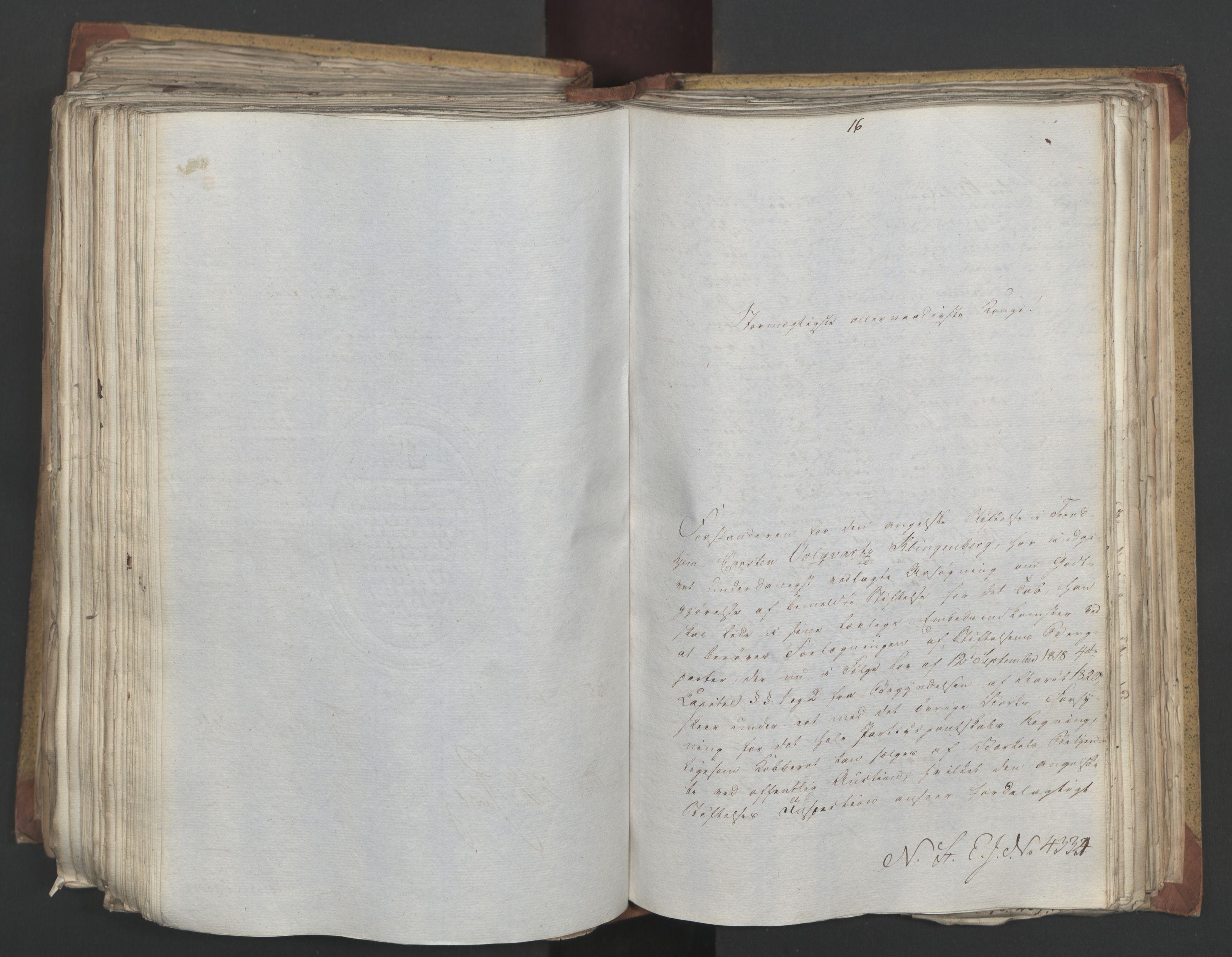 Statsrådsavdelingen i Stockholm, AV/RA-S-1003/D/Da/L0021: Regjeringsinnstillinger nr. 4233-4398, 1820, s. 352