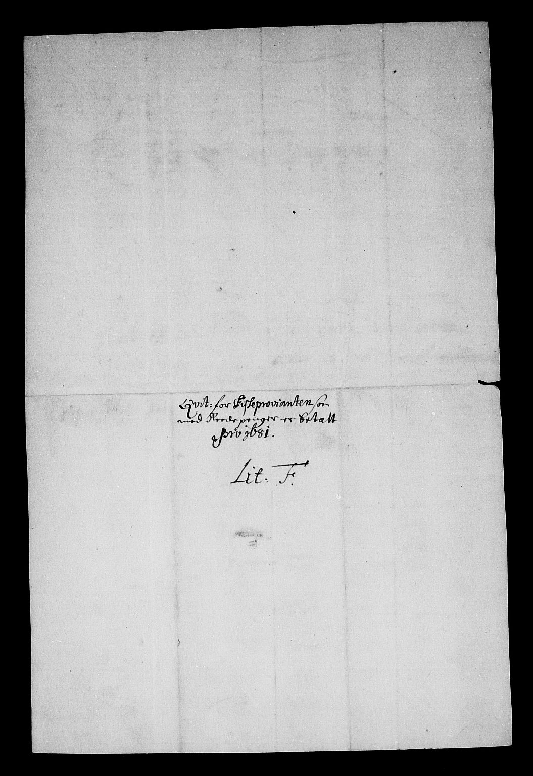 Rentekammeret inntil 1814, Reviderte regnskaper, Stiftamtstueregnskaper, Trondheim stiftamt og Nordland amt, AV/RA-EA-6044/R/Rf/L0065: Trondheim stiftamt, 1681