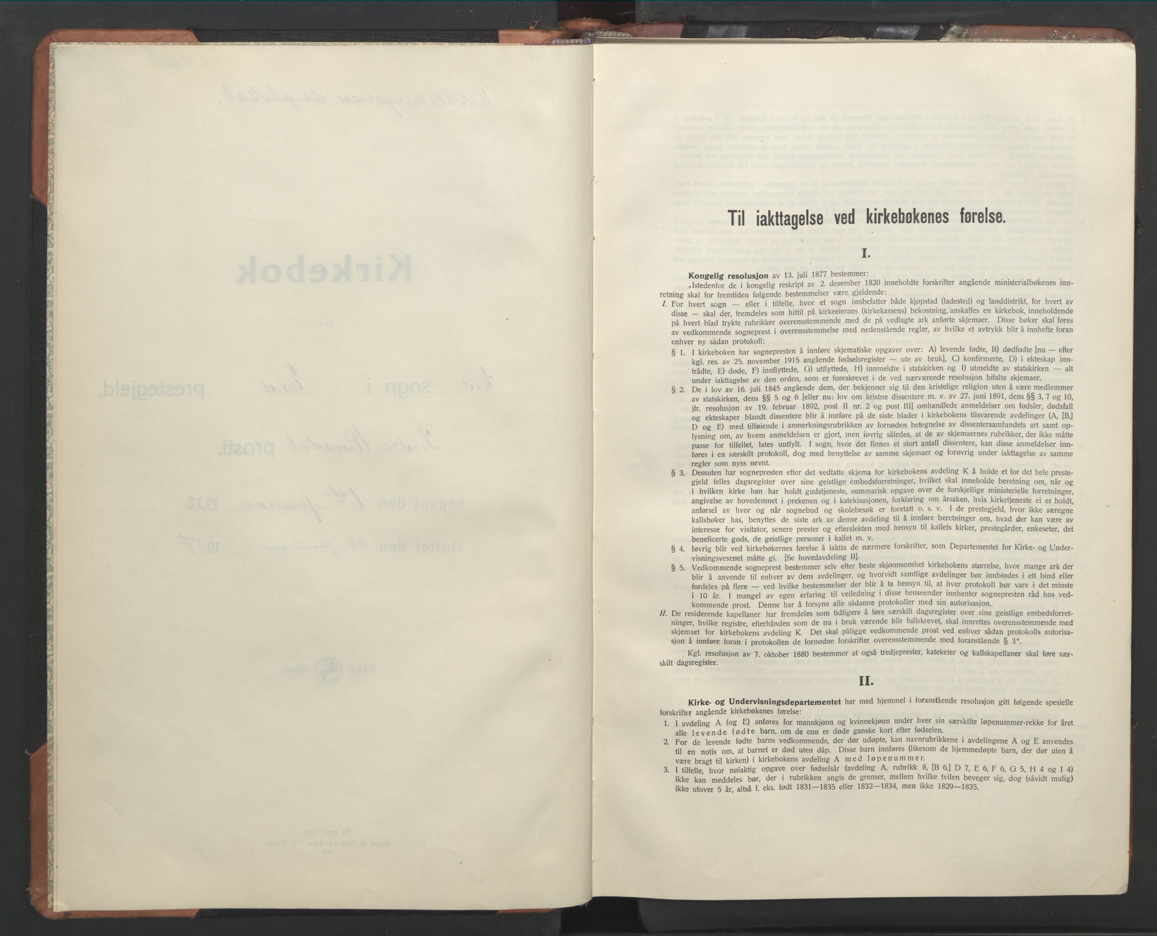 Ministerialprotokoller, klokkerbøker og fødselsregistre - Møre og Romsdal, AV/SAT-A-1454/542/L0559: Klokkerbok nr. 542C02, 1932-1952