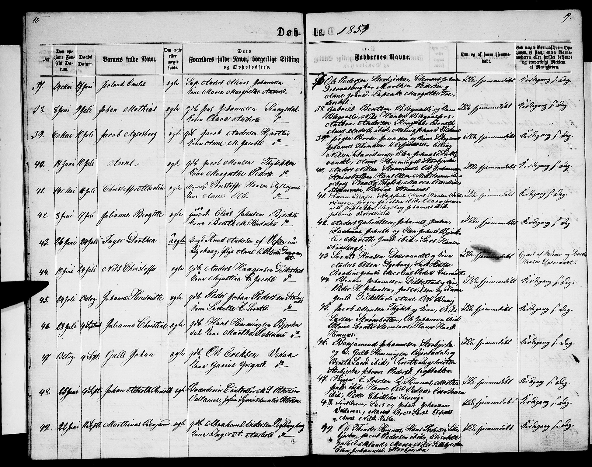 Ministerialprotokoller, klokkerbøker og fødselsregistre - Nordland, AV/SAT-A-1459/825/L0365: Klokkerbok nr. 825C02, 1858-1873, s. 18-19