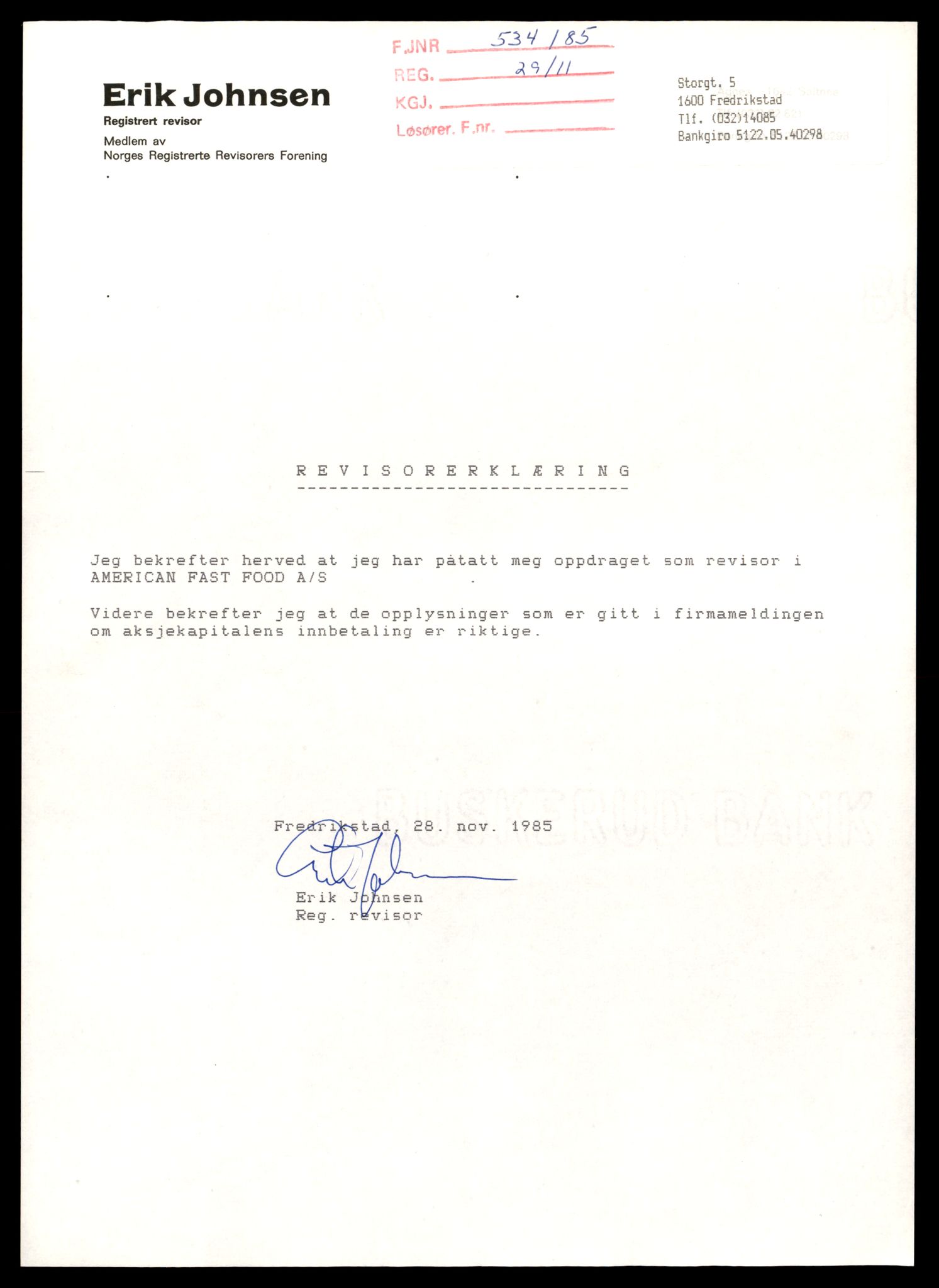 Fredrikstad tingrett, AV/SAT-A-10473/K/Kb/Kbb/L0002: Enkeltmannsforetak, aksjeselskap og andelslag, Am-An, 1944-1990, s. 13