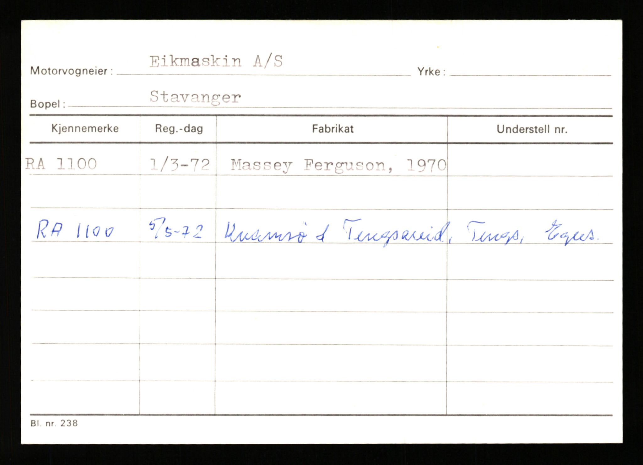 Stavanger trafikkstasjon, AV/SAST-A-101942/0/G/L0001: Registreringsnummer: 0 - 5782, 1930-1971, s. 693