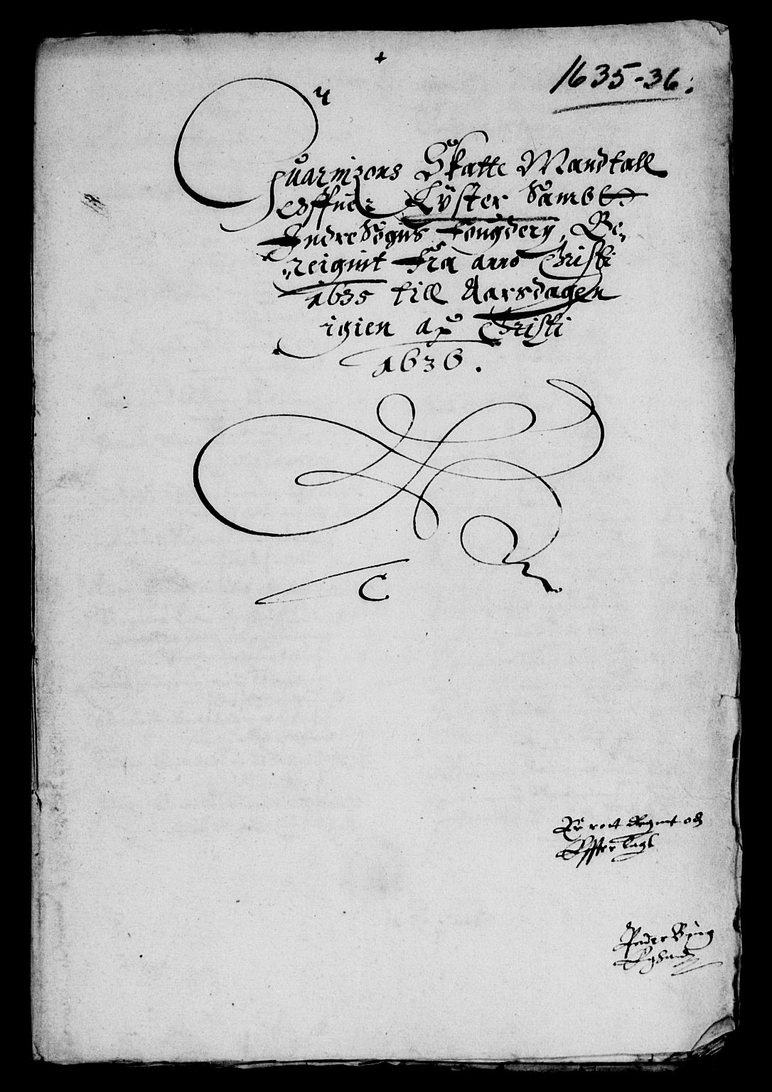 Rentekammeret inntil 1814, Reviderte regnskaper, Lensregnskaper, AV/RA-EA-5023/R/Rb/Rbt/L0071: Bergenhus len, 1635-1636