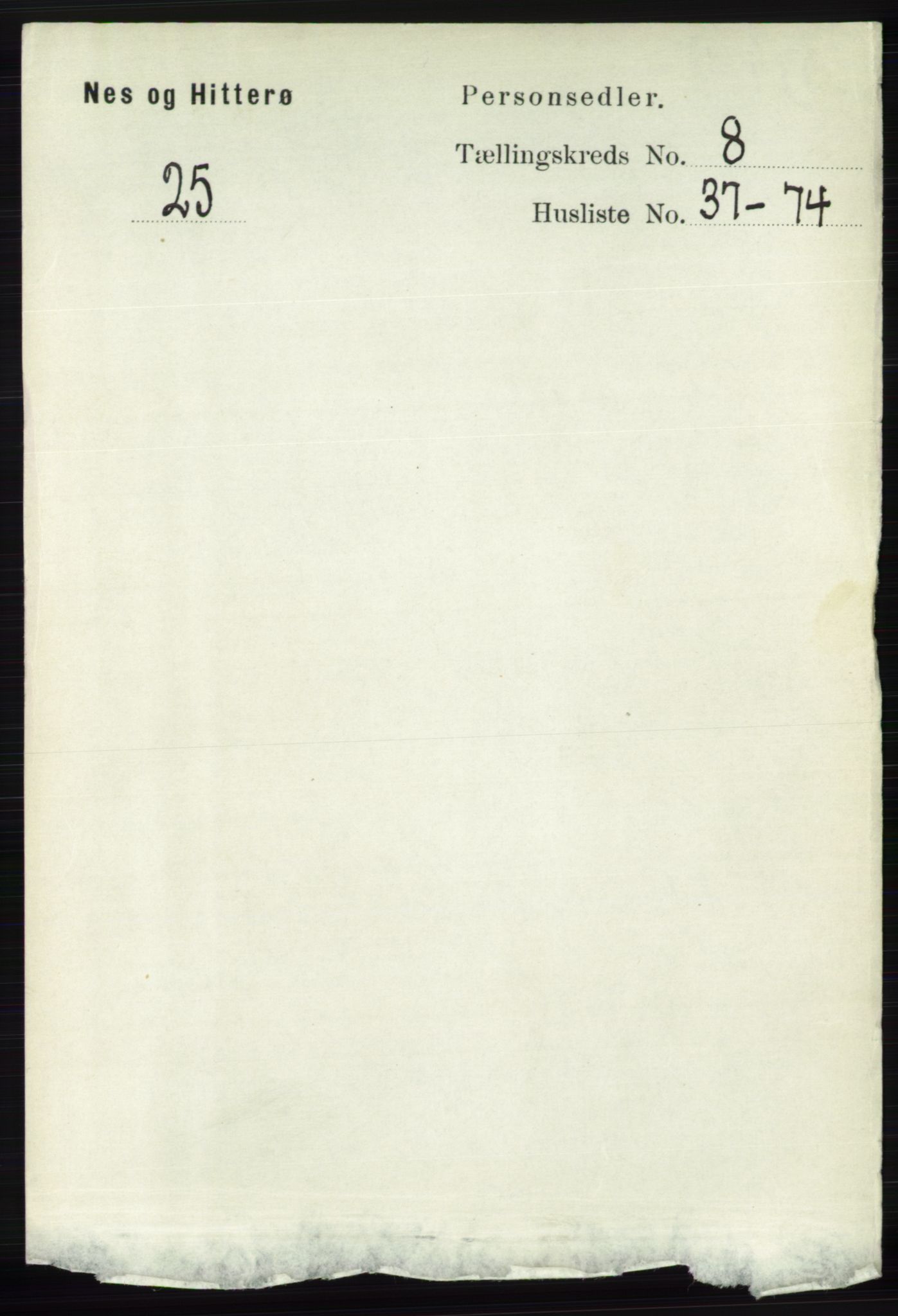 RA, Folketelling 1891 for 1043 Hidra og Nes herred, 1891, s. 3511