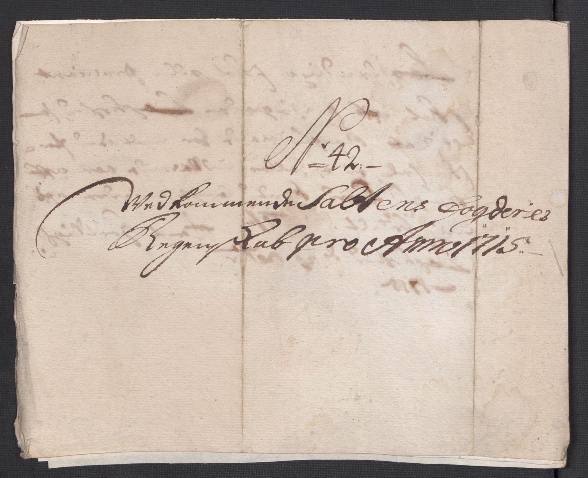 Rentekammeret inntil 1814, Reviderte regnskaper, Fogderegnskap, AV/RA-EA-4092/R66/L4585: Fogderegnskap Salten, 1715, s. 306