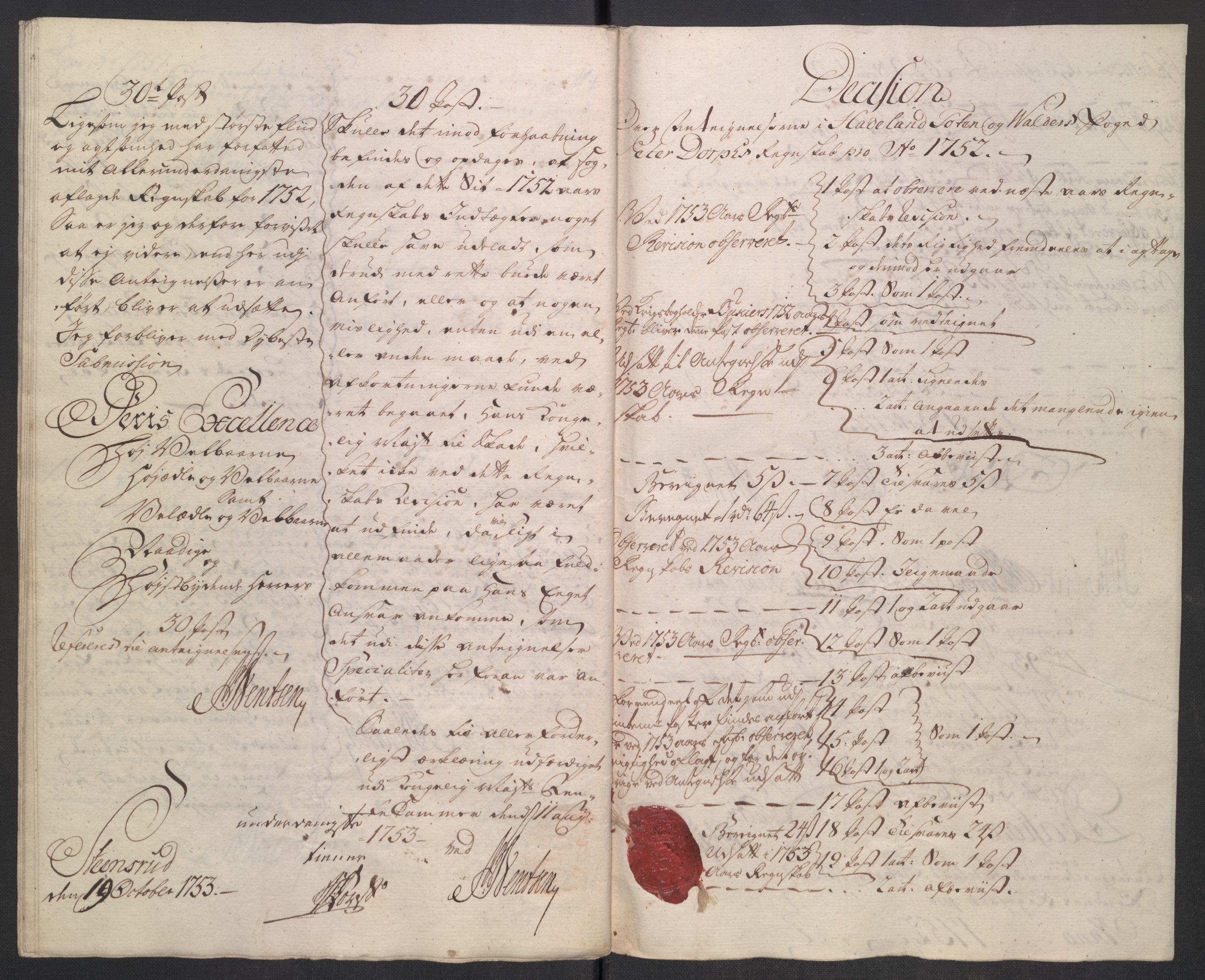 Rentekammeret inntil 1814, Reviderte regnskaper, Fogderegnskap, RA/EA-4092/R18/L1349: Fogderegnskap Hadeland, Toten og Valdres, 1752-1753, s. 310