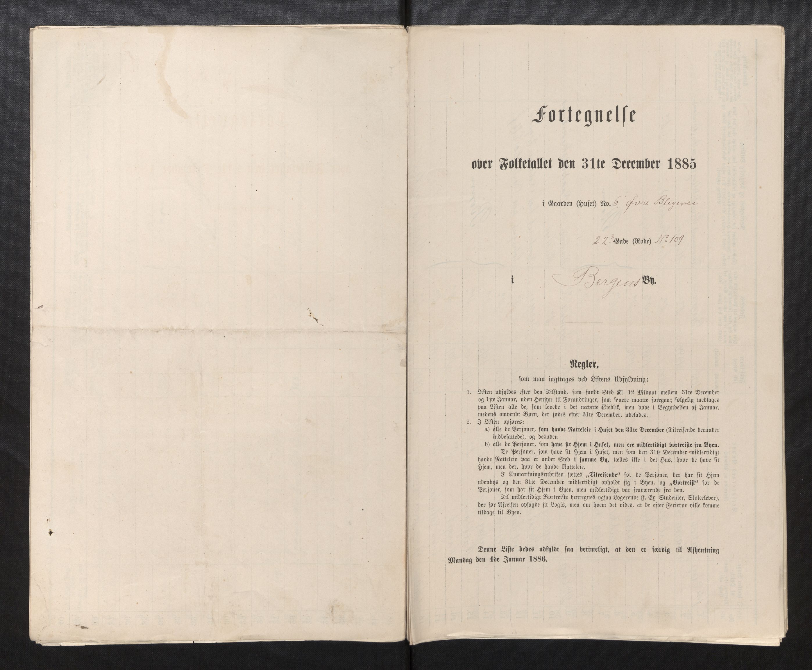 SAB, Folketelling 1885 for 1301 Bergen kjøpstad, 1885, s. 505