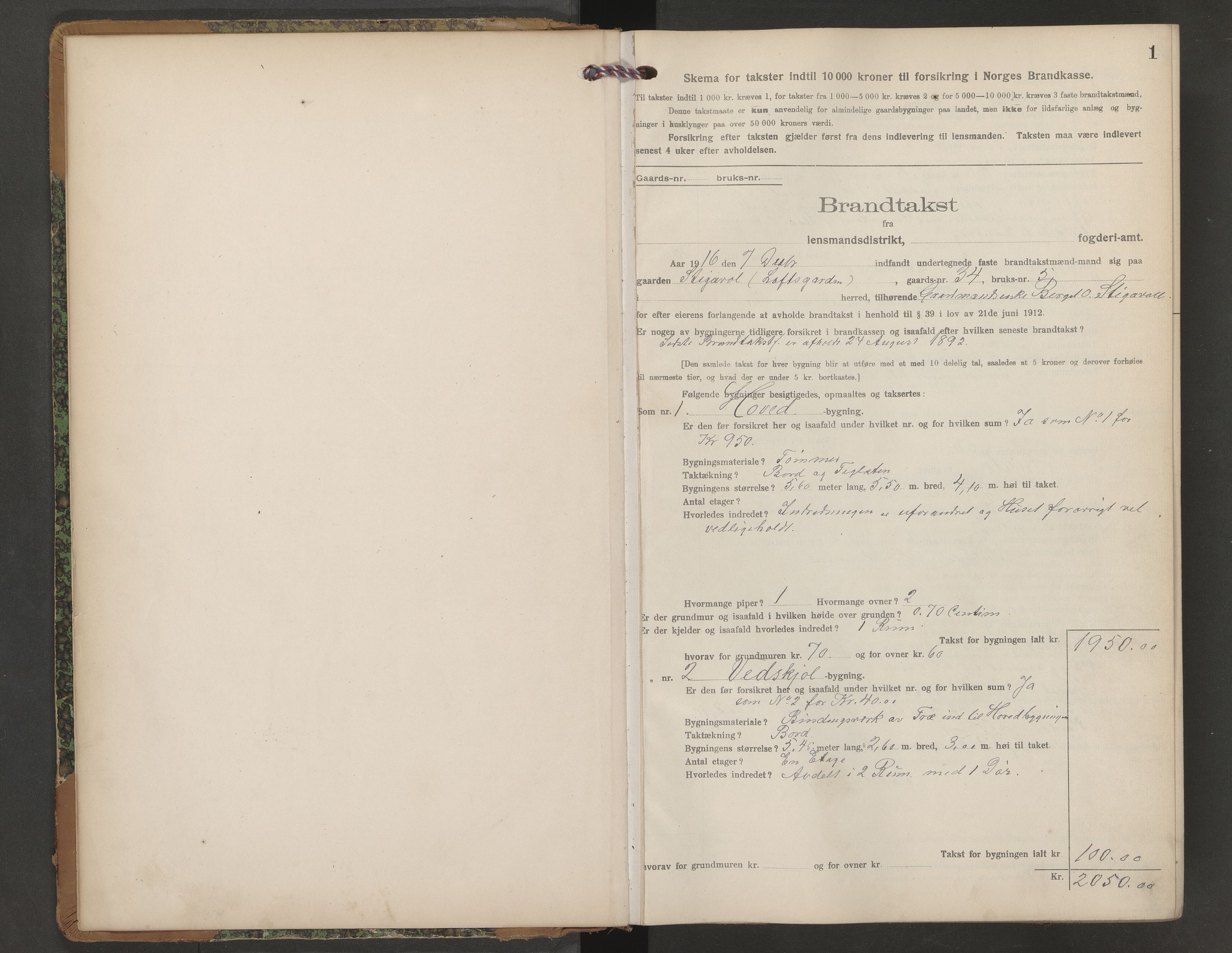 Seljord lensmannskontor, AV/SAKO-A-572/Y/Ye/Yeb/L0004: Skjematakstprotokoll, 1916-1926