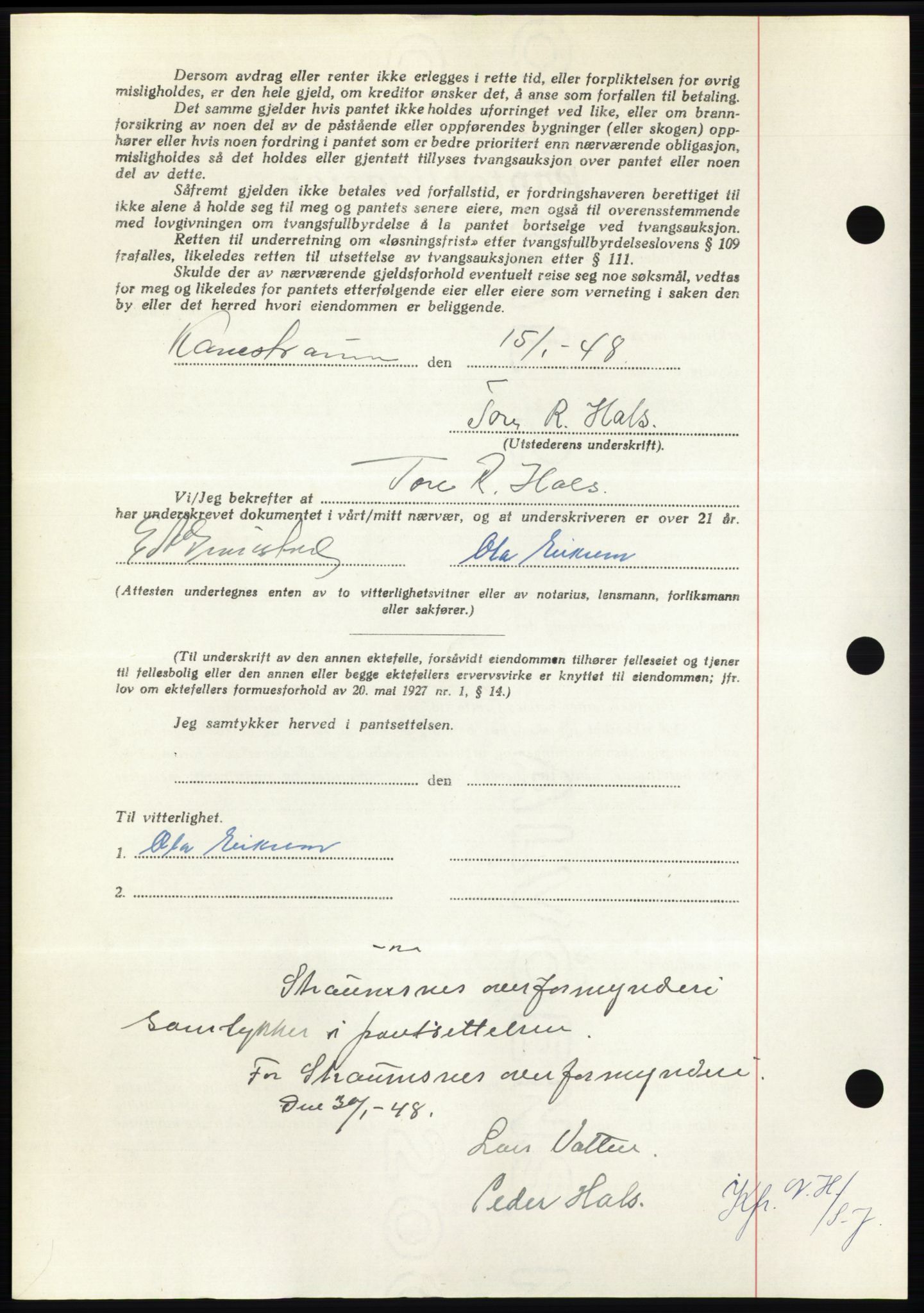 Nordmøre sorenskriveri, AV/SAT-A-4132/1/2/2Ca: Pantebok nr. B98, 1948-1948, Dagboknr: 1224/1948