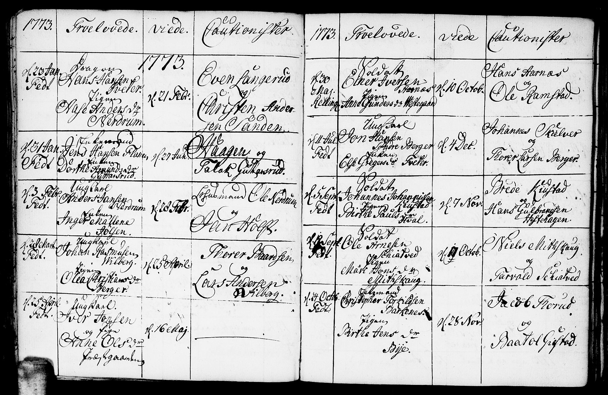 Fet prestekontor Kirkebøker, AV/SAO-A-10370a/F/Fa/L0005: Ministerialbok nr. I 5, 1772-1796
